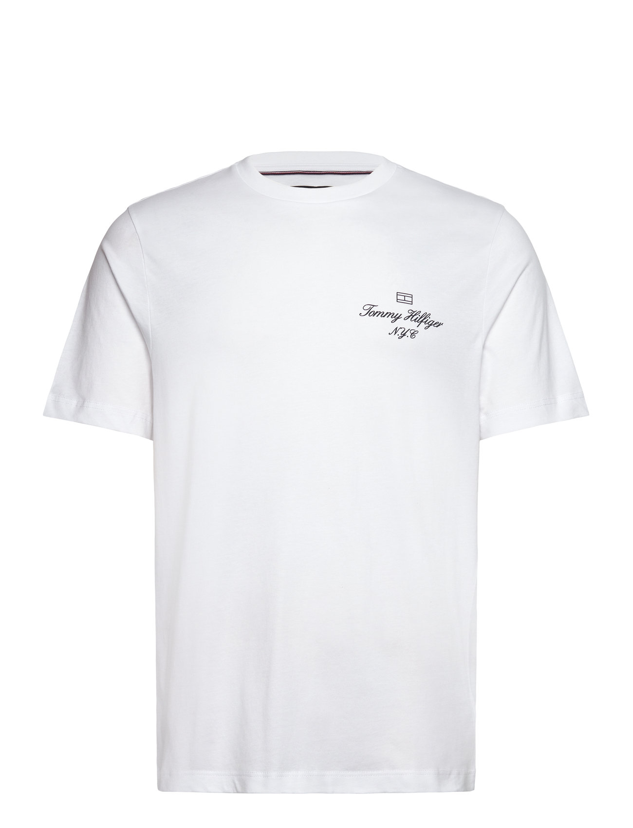 TOMMY HILFIGER Outline Flag Script Tee Weiß - XXL - Herren
