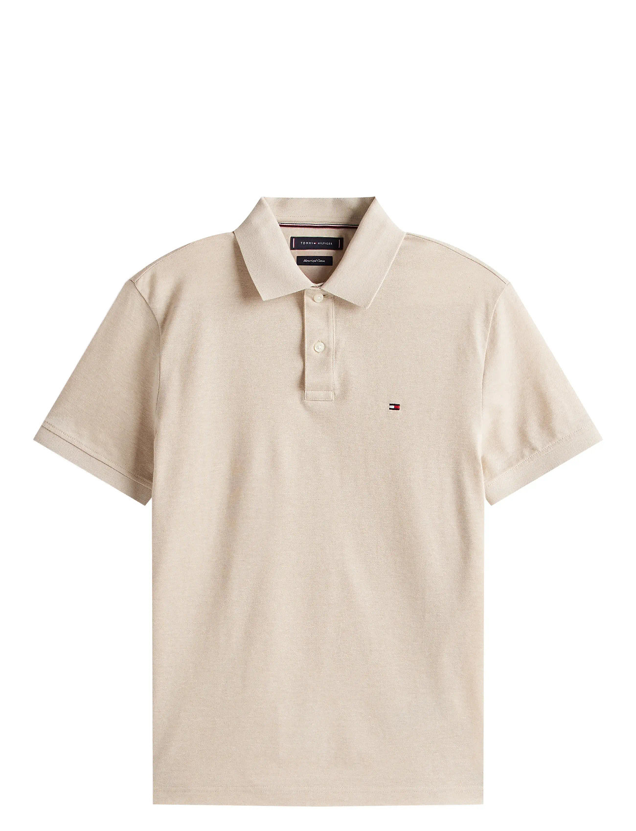 TOMMY HILFIGER Mercerised Two Tone Reg Polo Beige - XL - Herren