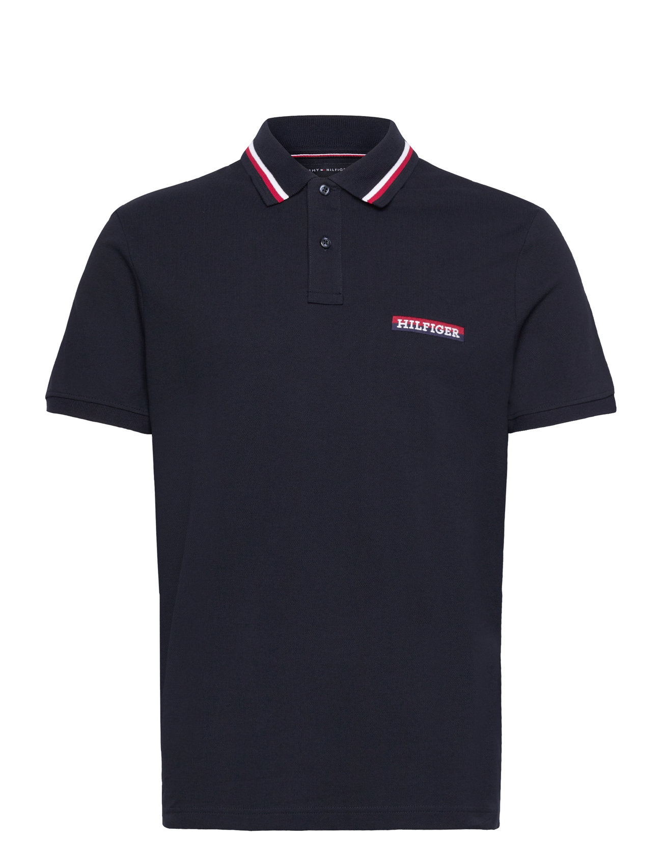 TOMMY HILFIGER Hilfiger Tipped Reg Polo Schwarz - S - Herren