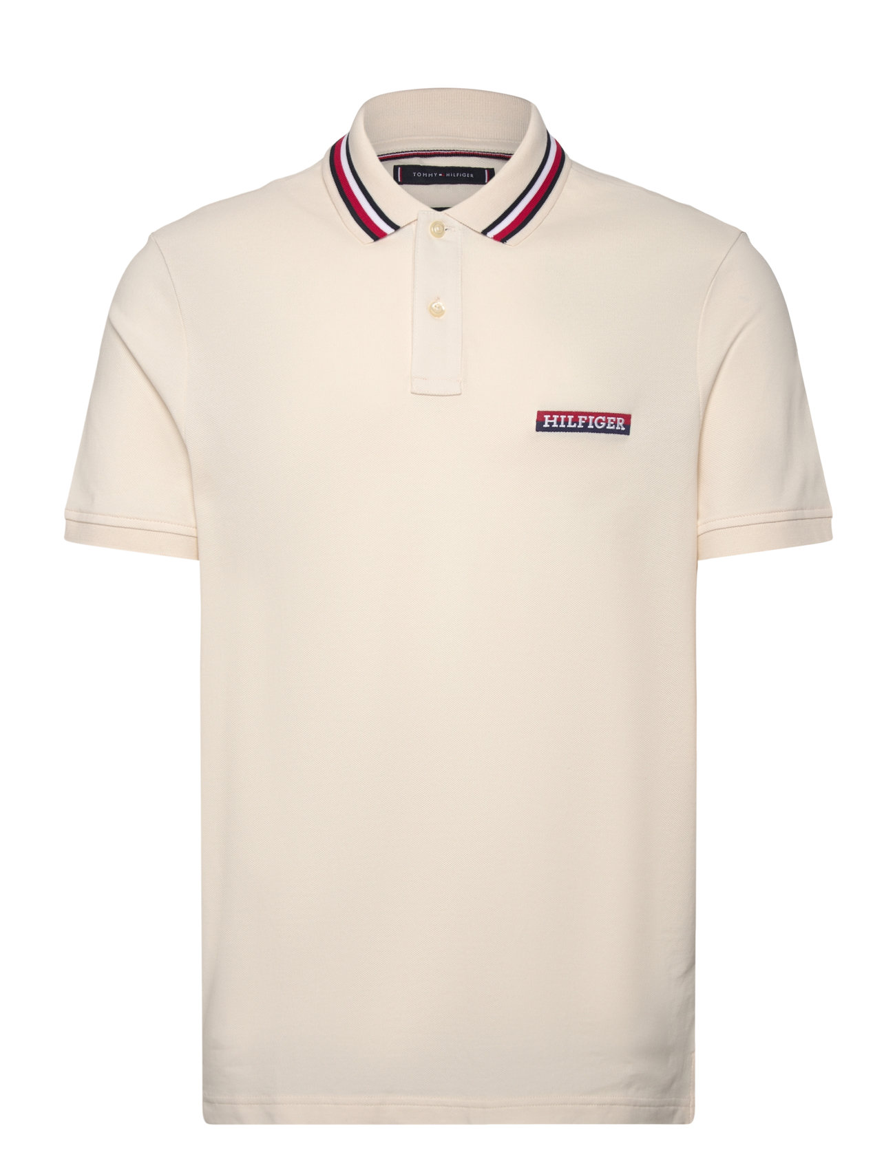 TOMMY HILFIGER Hilfiger Tipped Reg Polo Weiß - S - Herren