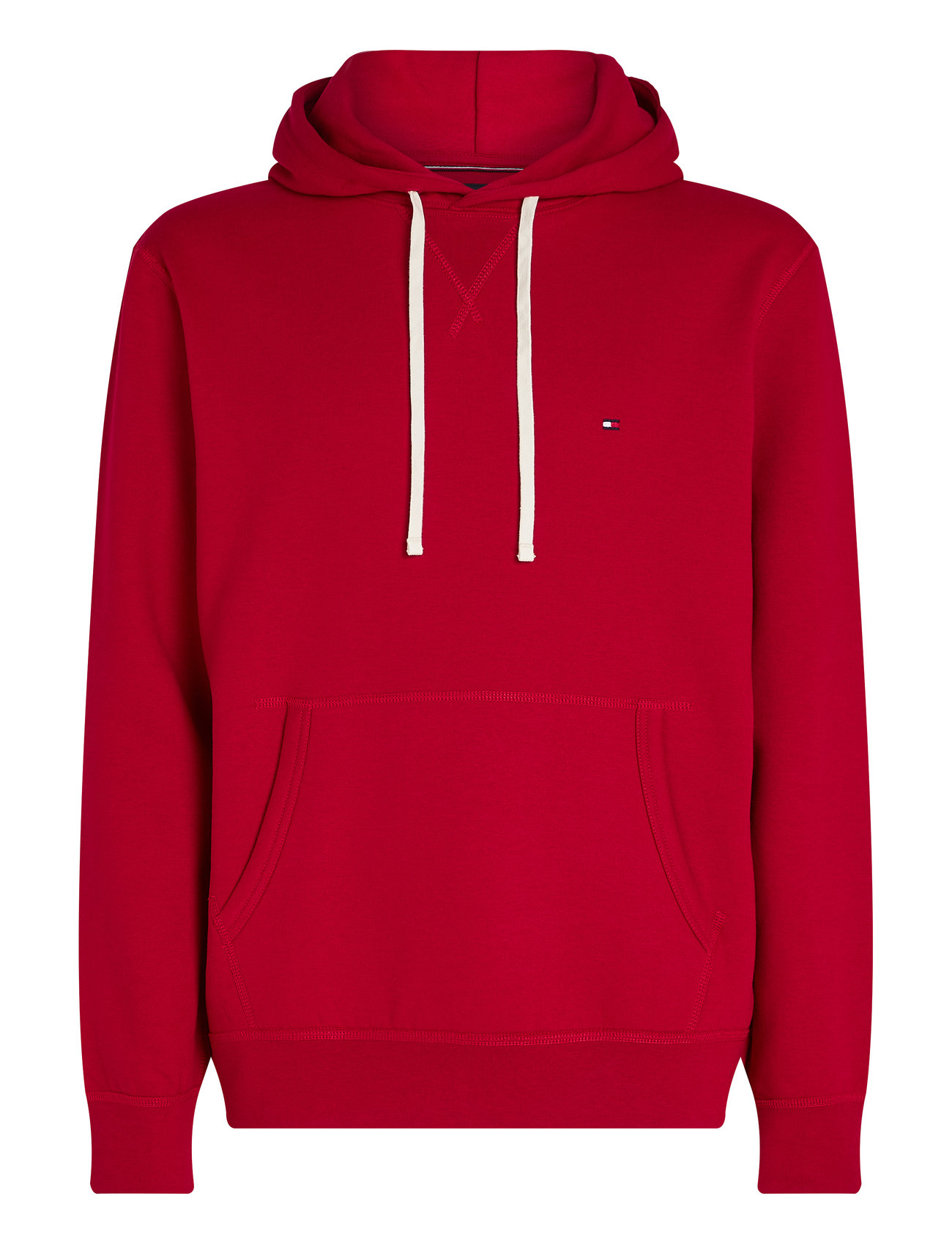 Ess Seasonal Fleece Hoody Red Tommy Hilfiger