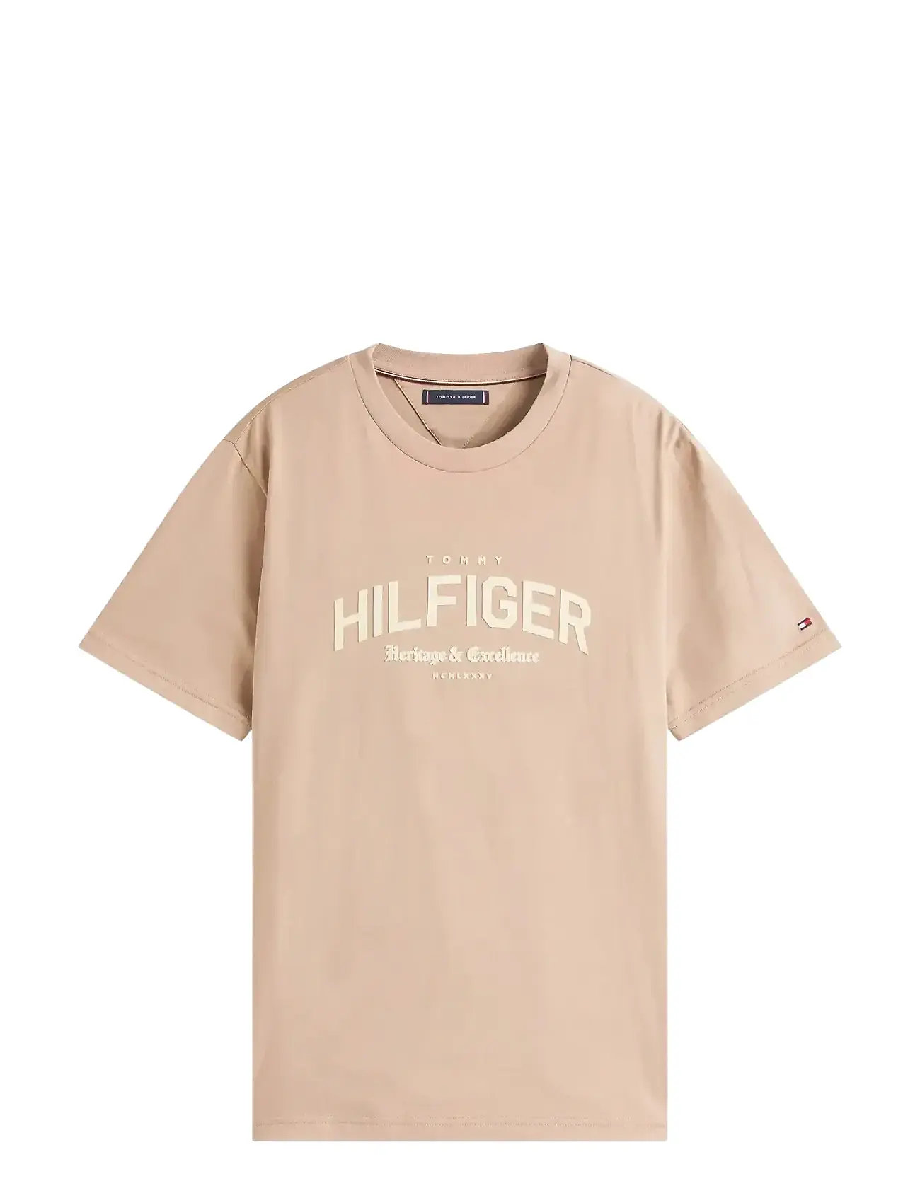 TOMMY HILFIGER Hilfiger Arch Tee Beige - XL - Herren