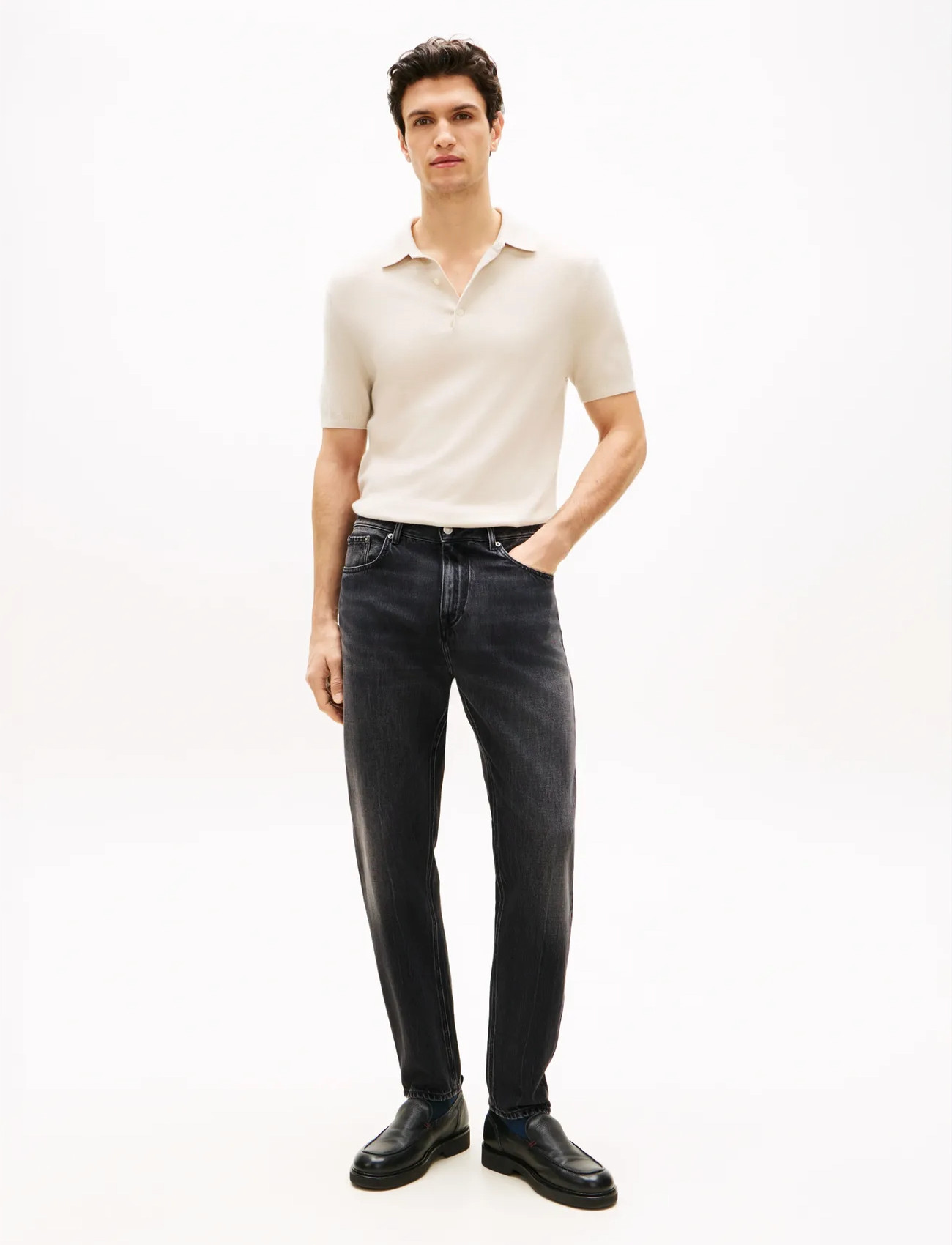 Tommy Hilfiger Regular Harlem Rgd Marcus Grey, 40 x 32, Grey, Jeans > Almindelige, Herre