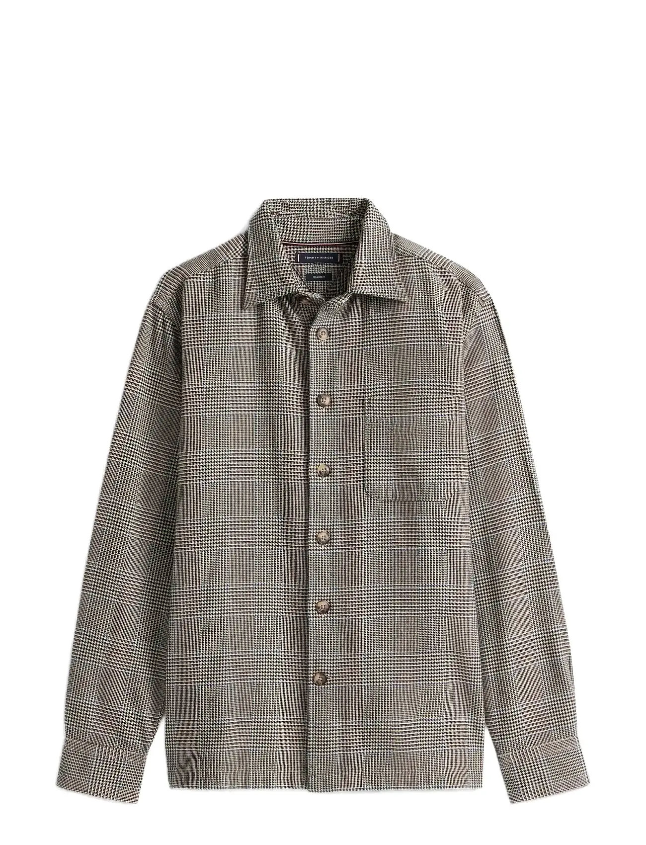 TOMMY HILFIGER Flannel Prince Of Wales Shirt Grau - S - Herren