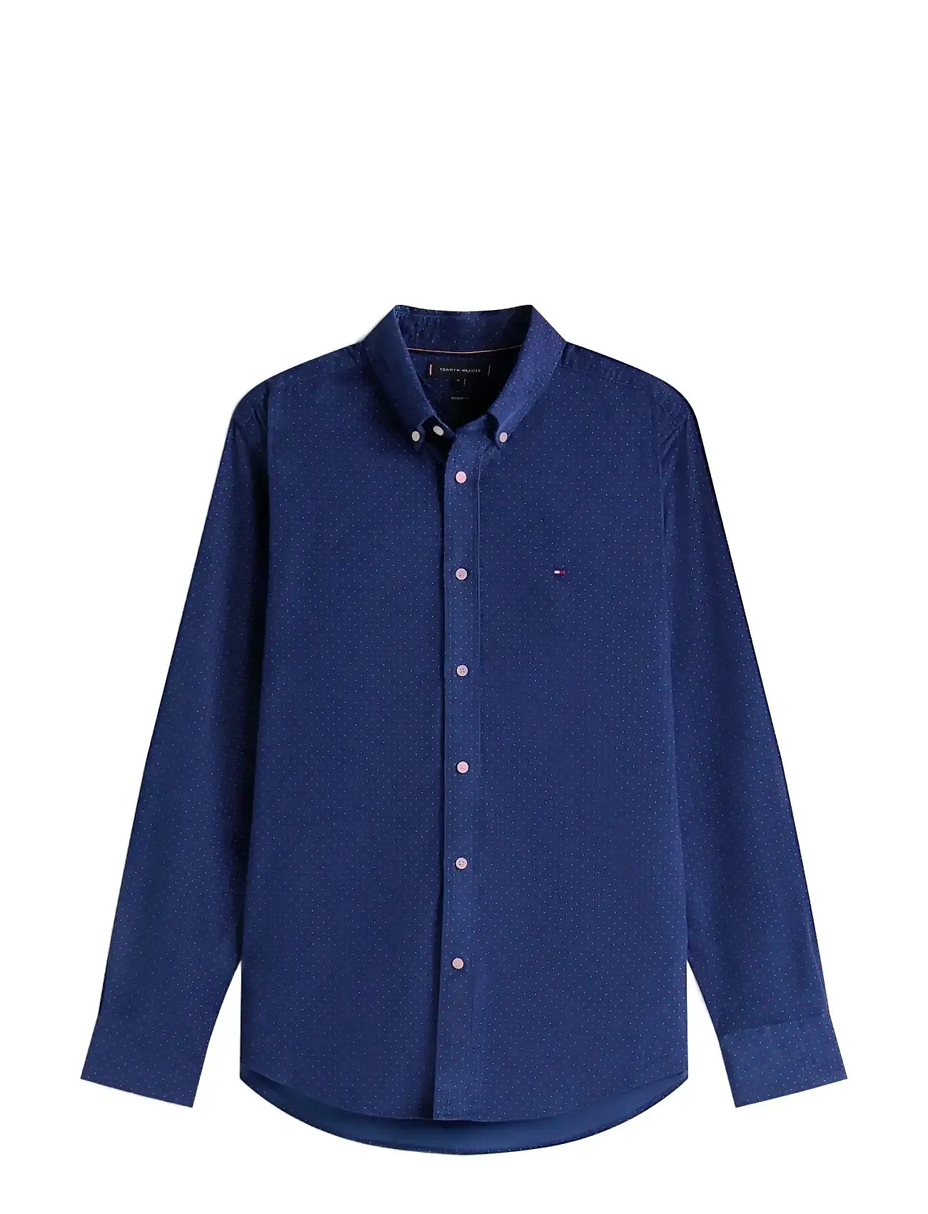 TOMMY HILFIGER Kordsamt Printed Shirt Navy - S - Herren
