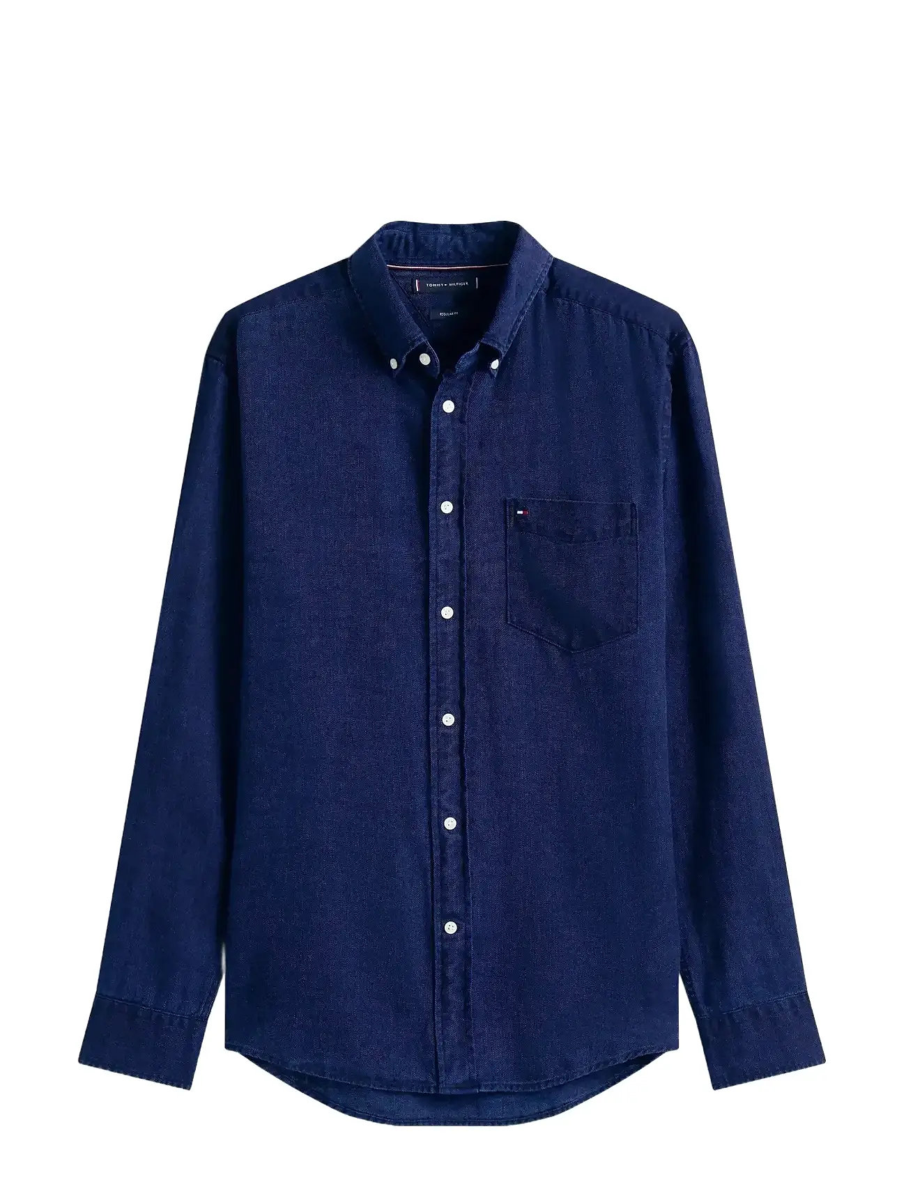 TOMMY HILFIGER Flannel Indigo Shirt Blau - S - Herren