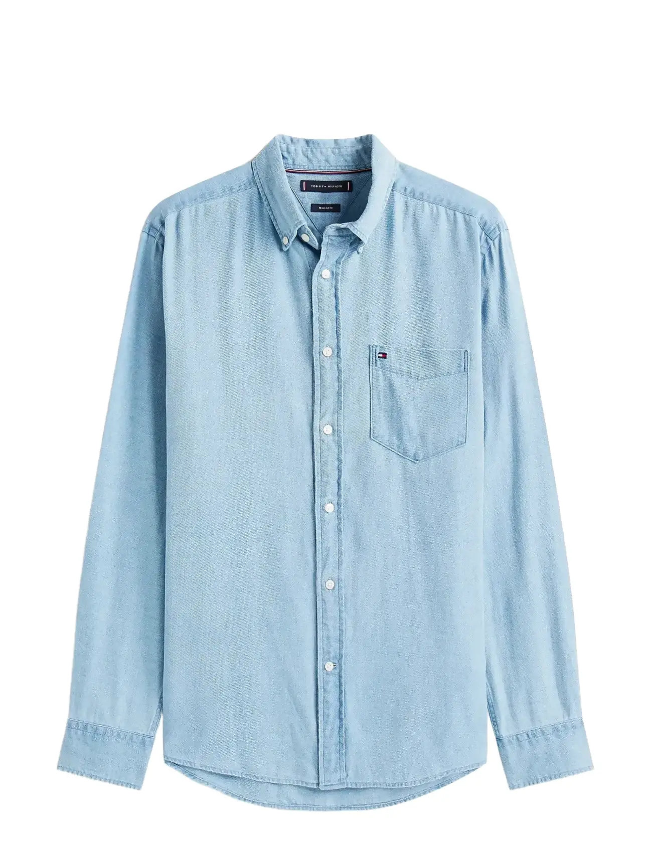 TOMMY HILFIGER Flannel Indigo Shirt Blau - M - Herren