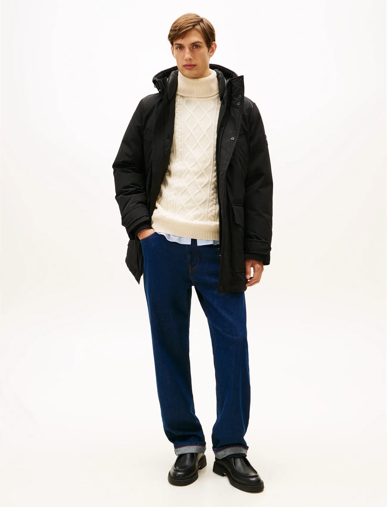Tommy Hilfiger Rockie Down Parka, S, Black, Jakker > Parkaer, Herre