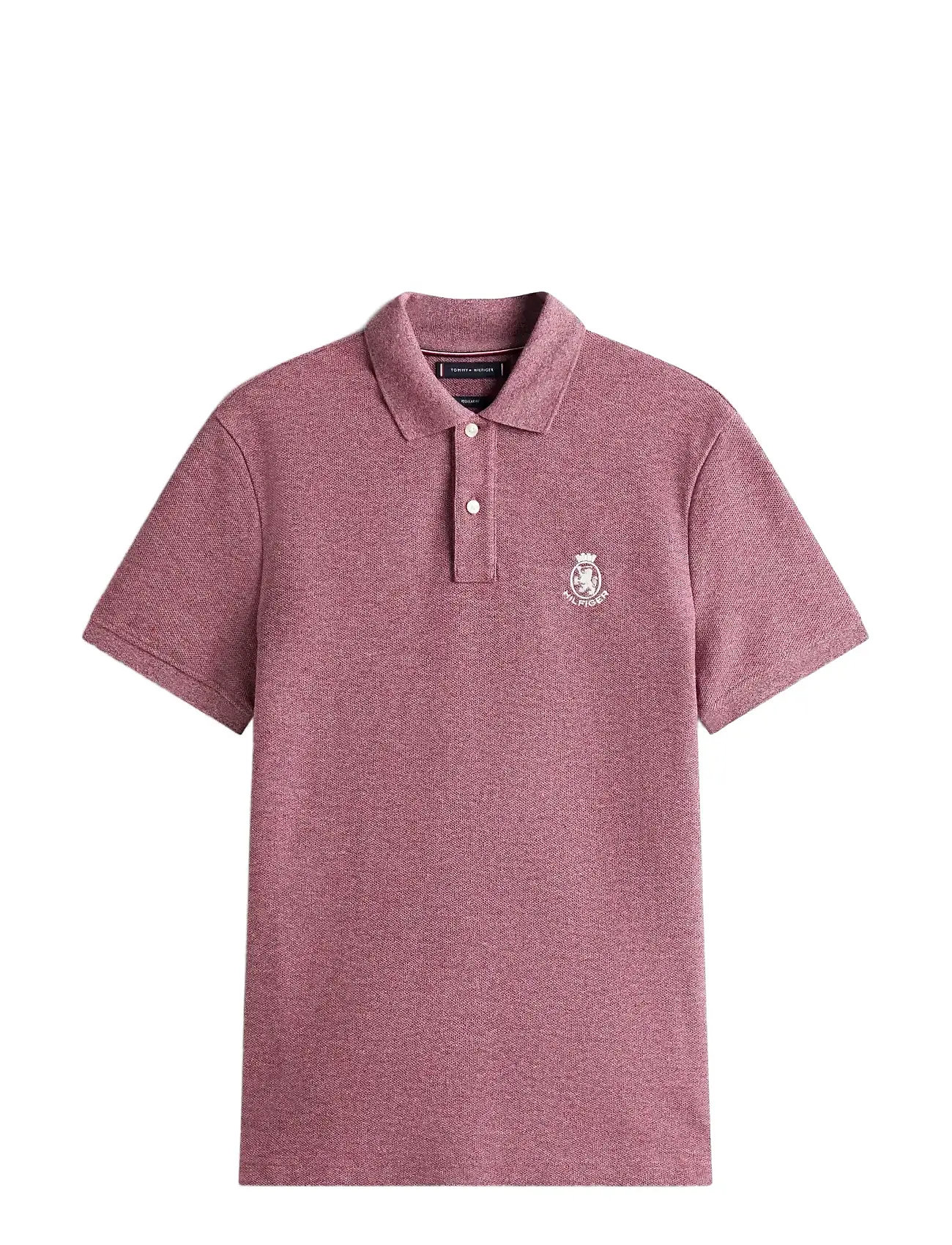 TOMMY HILFIGER Heather Crest Reg Polo Pink - S - Herren