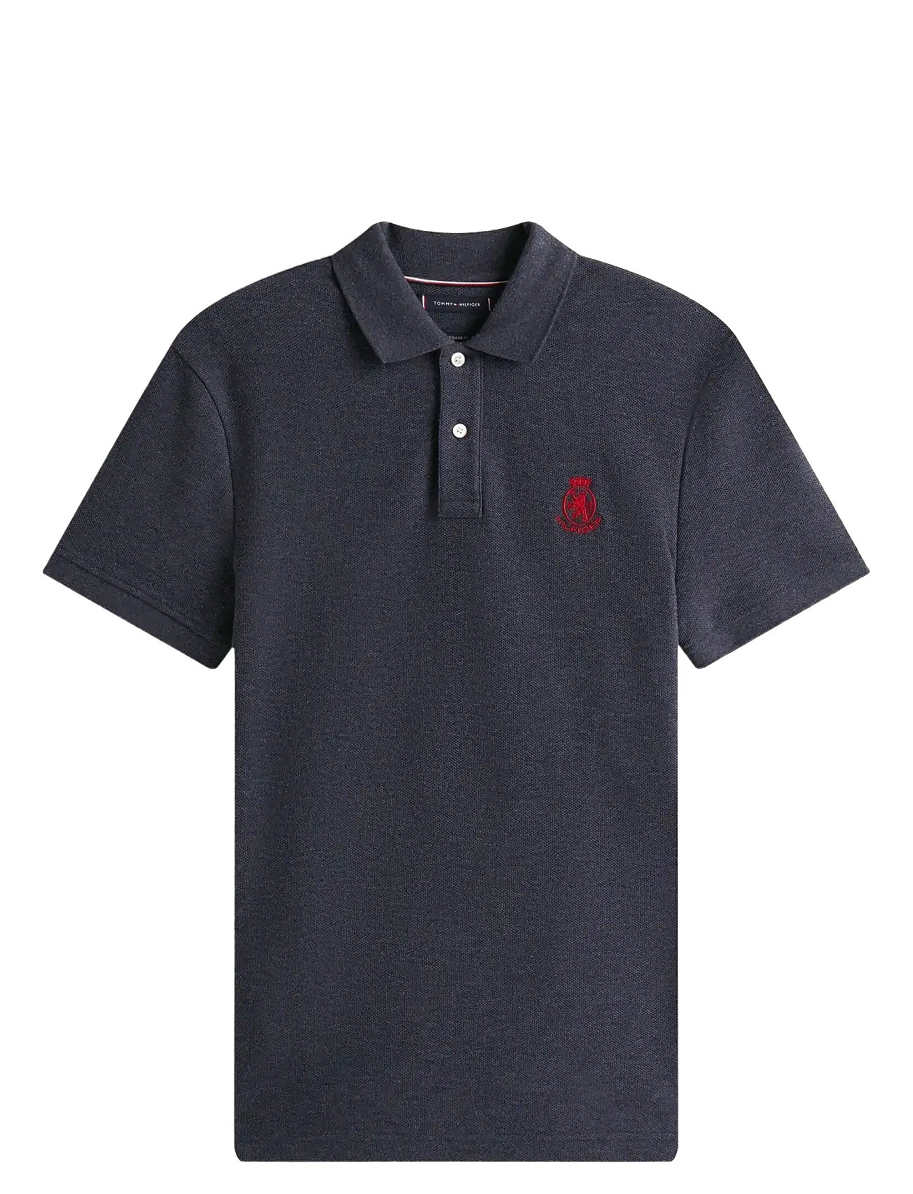 TOMMY HILFIGER Heather Crest Reg Polo Grau - XXXL - Herren