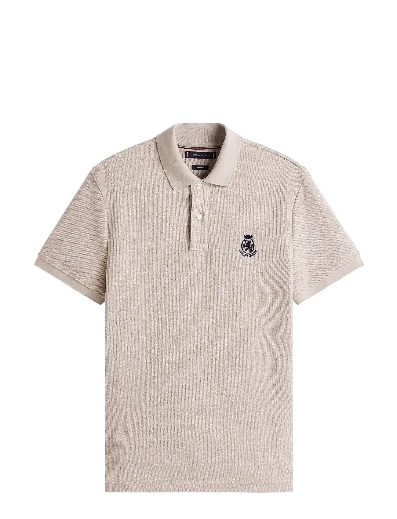 TOMMY HILFIGER Heather Crest Reg Polo Beige - S - Herren