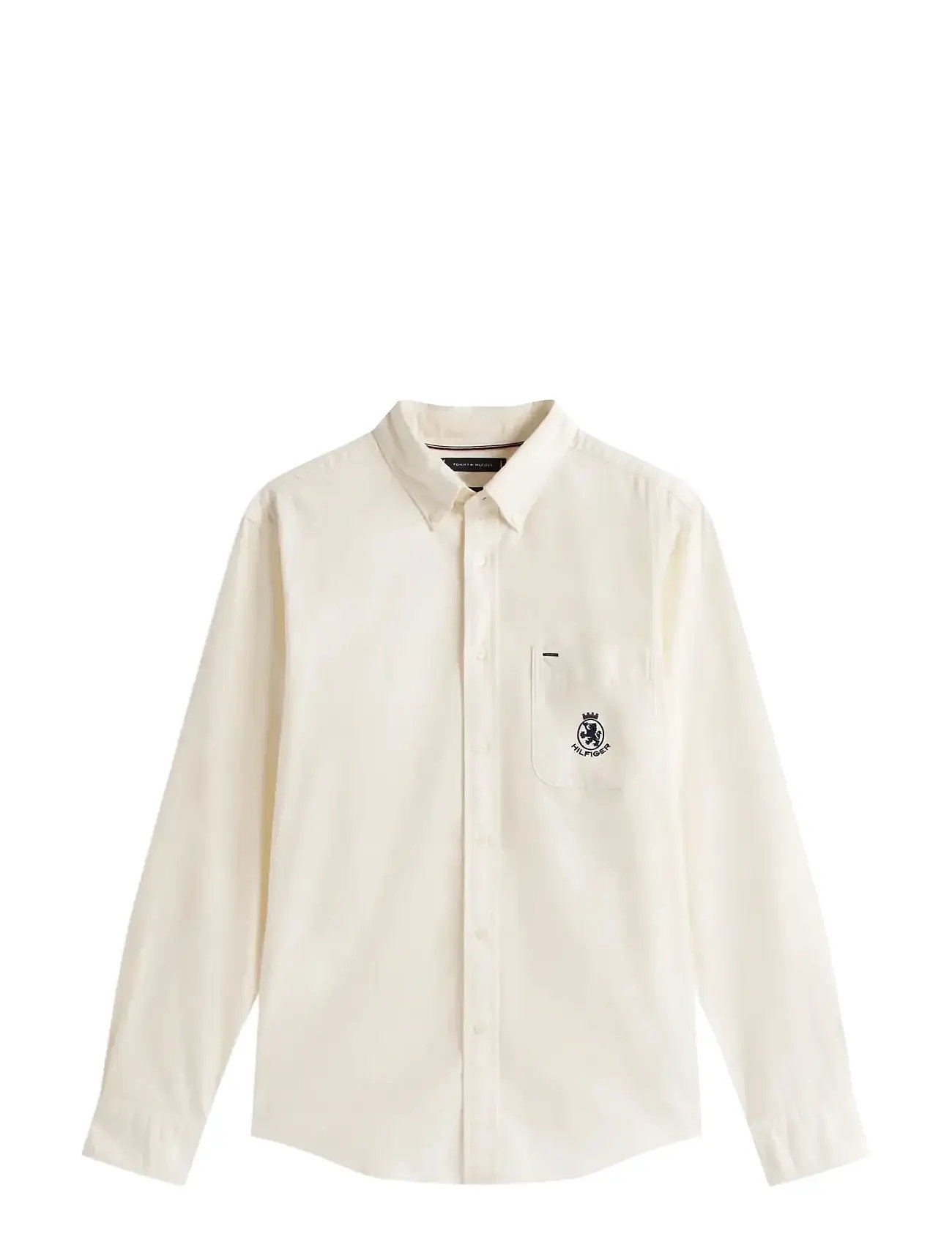 TOMMY HILFIGER Brushed Oxf Crest Pocket Shirt Cream - L - Herren