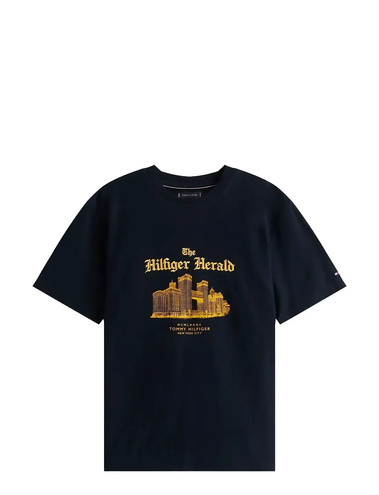 TOMMY HILFIGER Herald Skyline Graphic Tee Navy - S - Herren