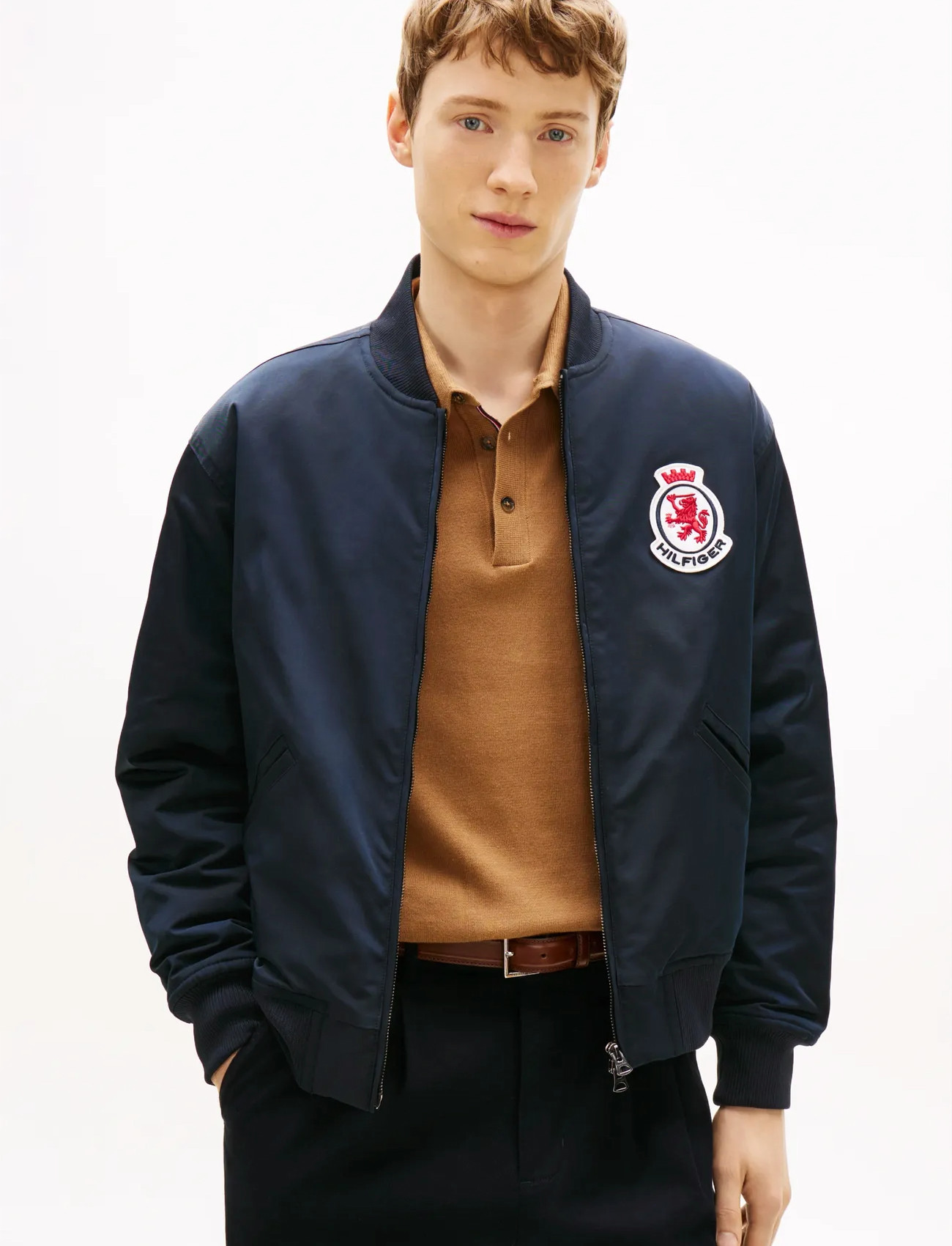 Tommy Hilfiger Rwb Crest Bomber, XL, Navy, Jakker > Bomberjakker, Herre