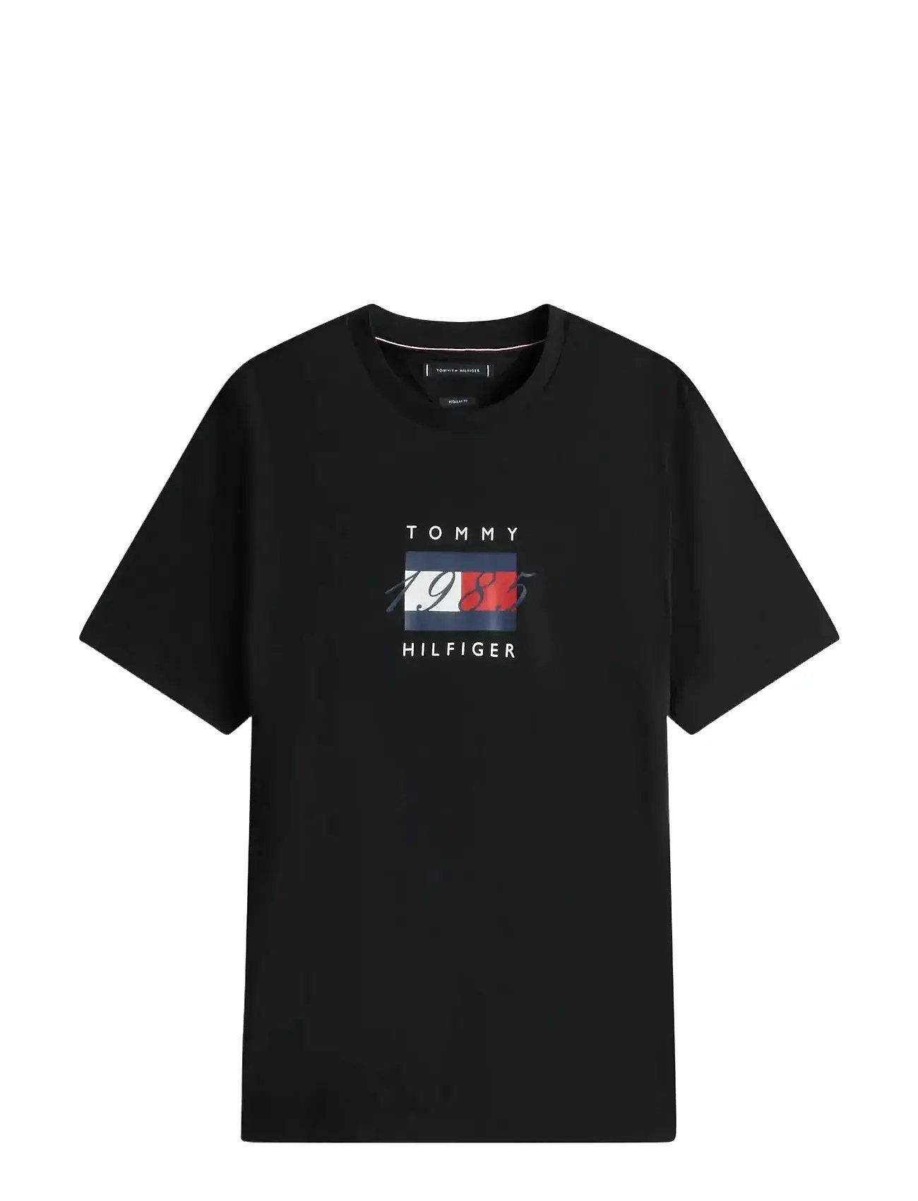 TOMMY HILFIGER Linear Flag Graphic Tee Schwarz - S - Herren