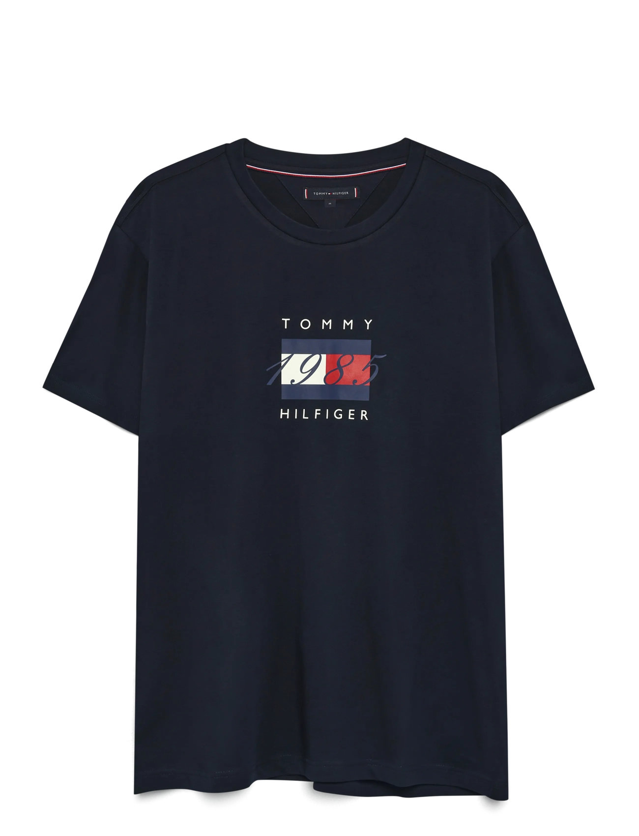 Tommy Hilfiger Linear Flag Graphic Tee, M, Navy, T-Shirts > Kortærmede, Herre