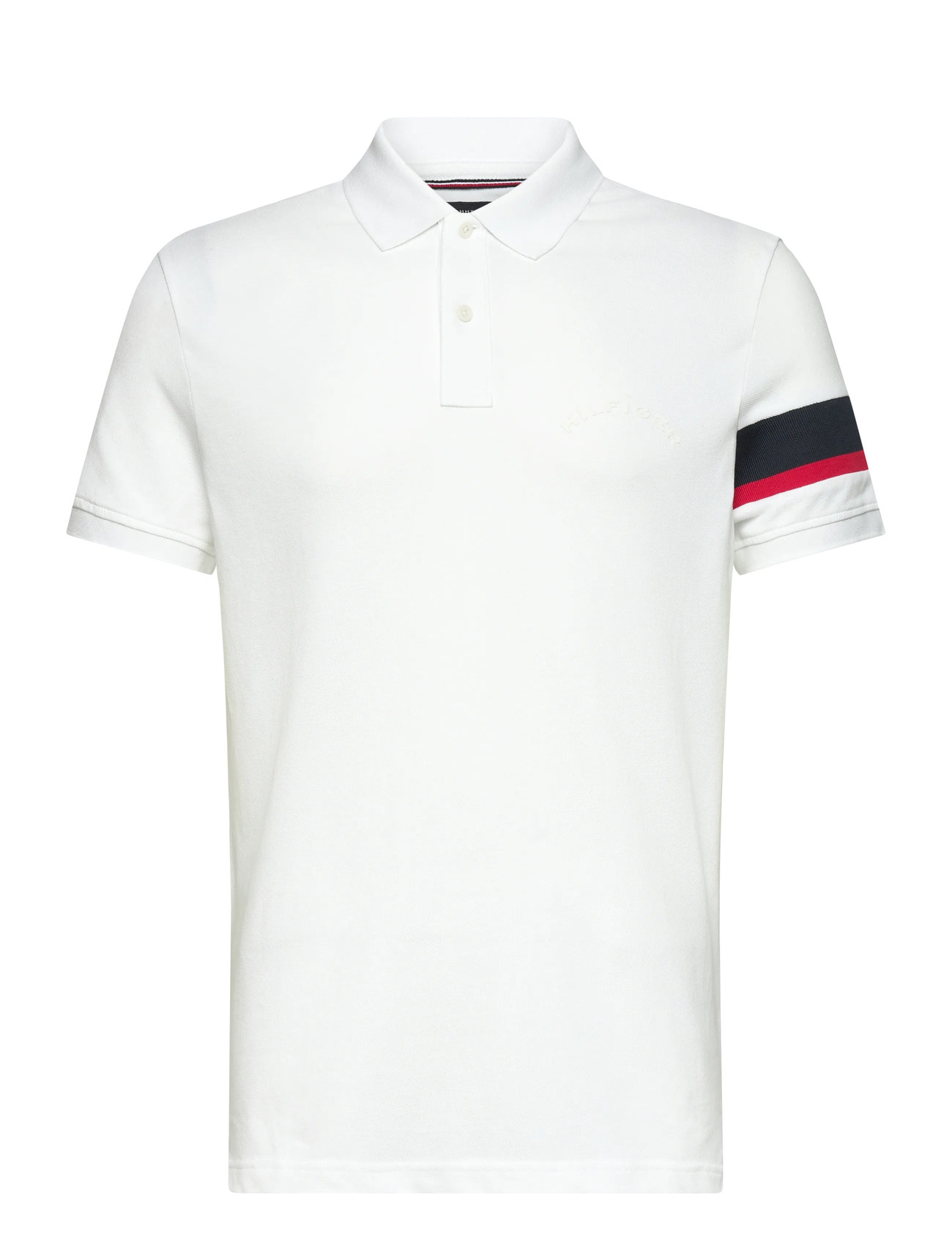 TOMMY HILFIGER Rwb Sleeve Tape Reg Polo Weiß - L - Herren