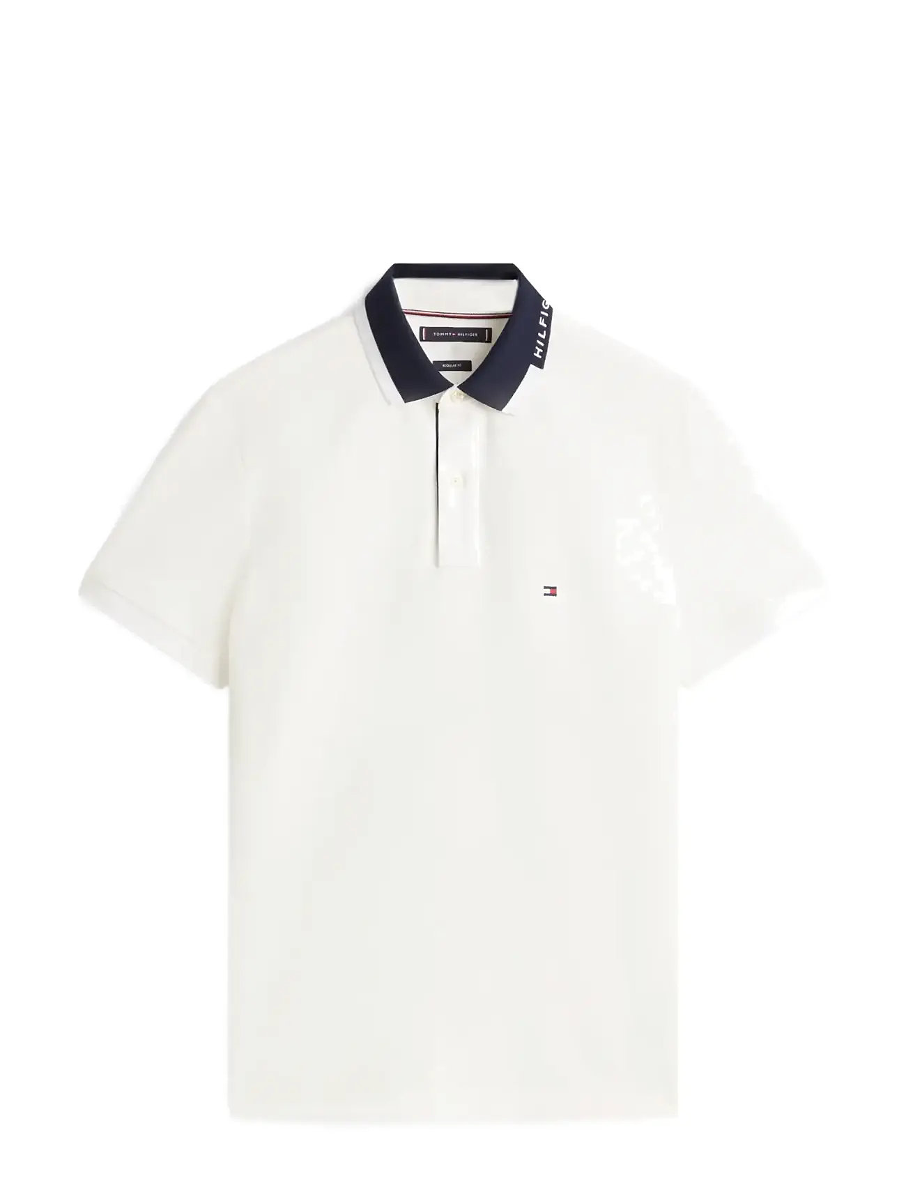 TOMMY HILFIGER Pique Grafic Collar Reg Polo Weiß - XXL - Herren