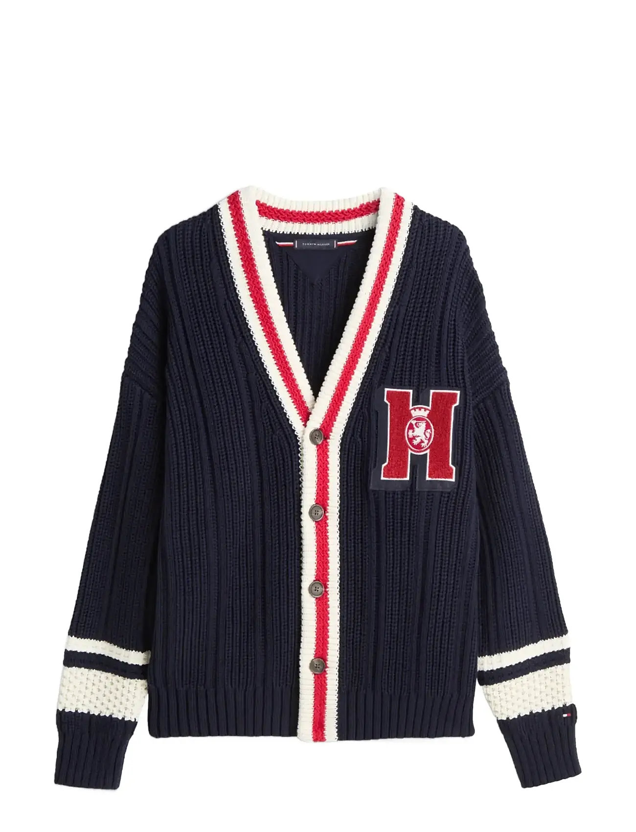 TOMMY HILFIGER Letterman Cardigan Navy - L - Herren