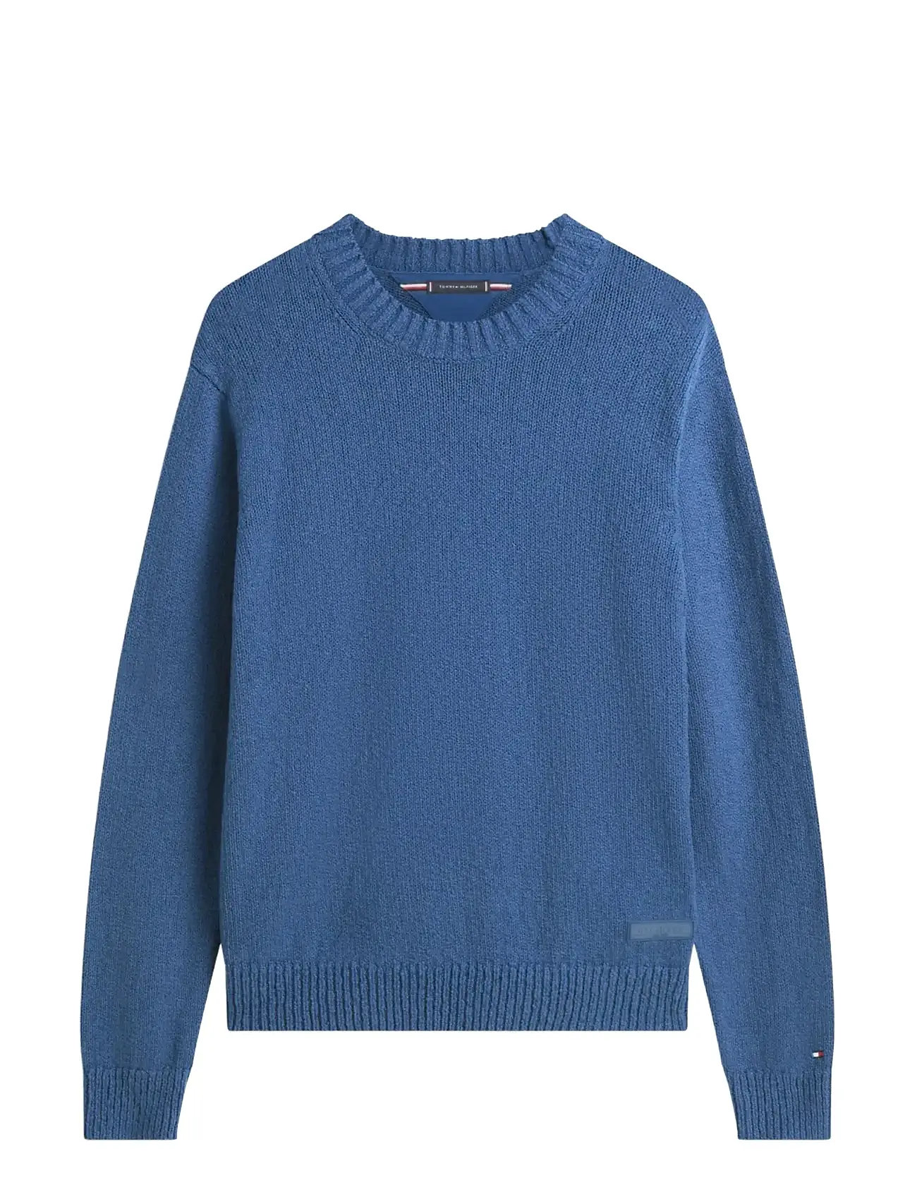 TOMMY HILFIGER Soft Textured Crew Neck Blau - M - Herren