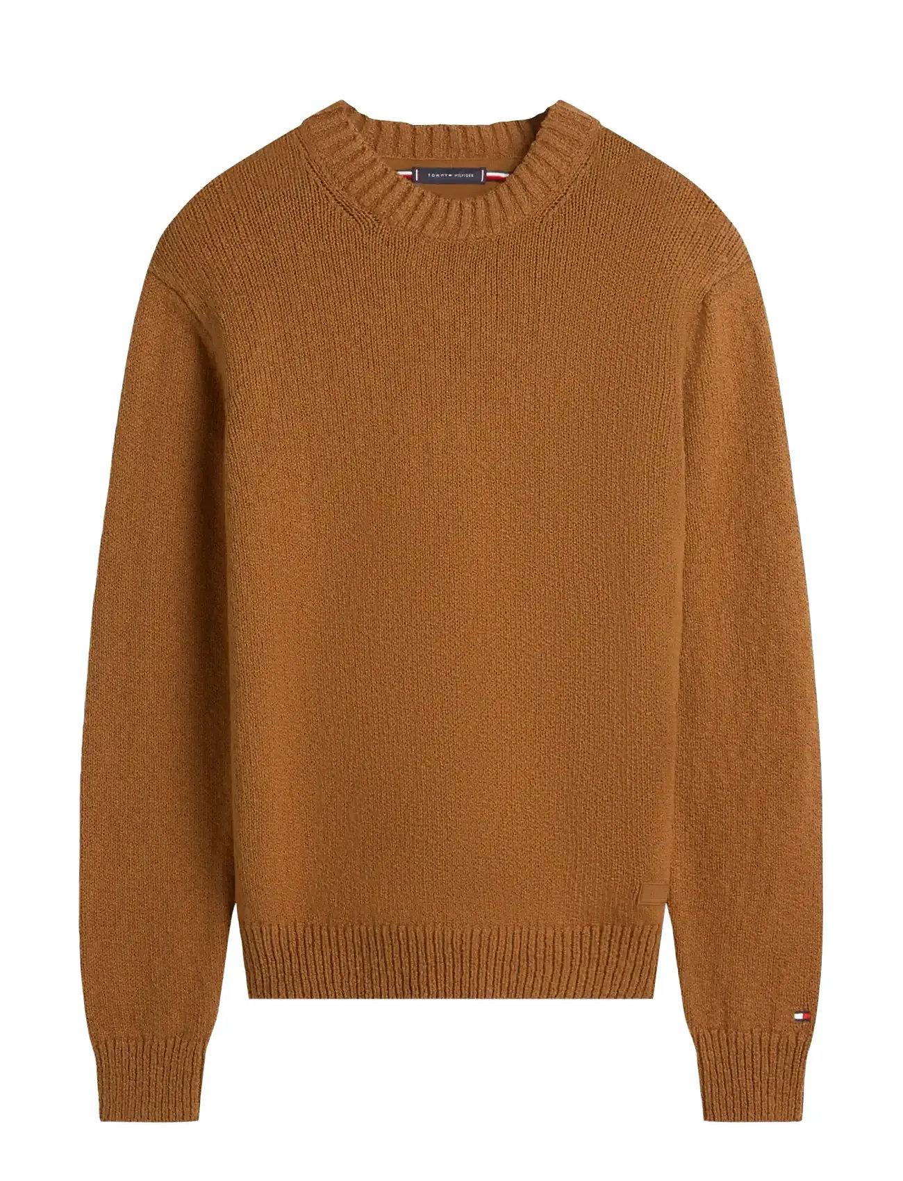 TOMMY HILFIGER Soft Textured Crew Neck Braun - S - Herren