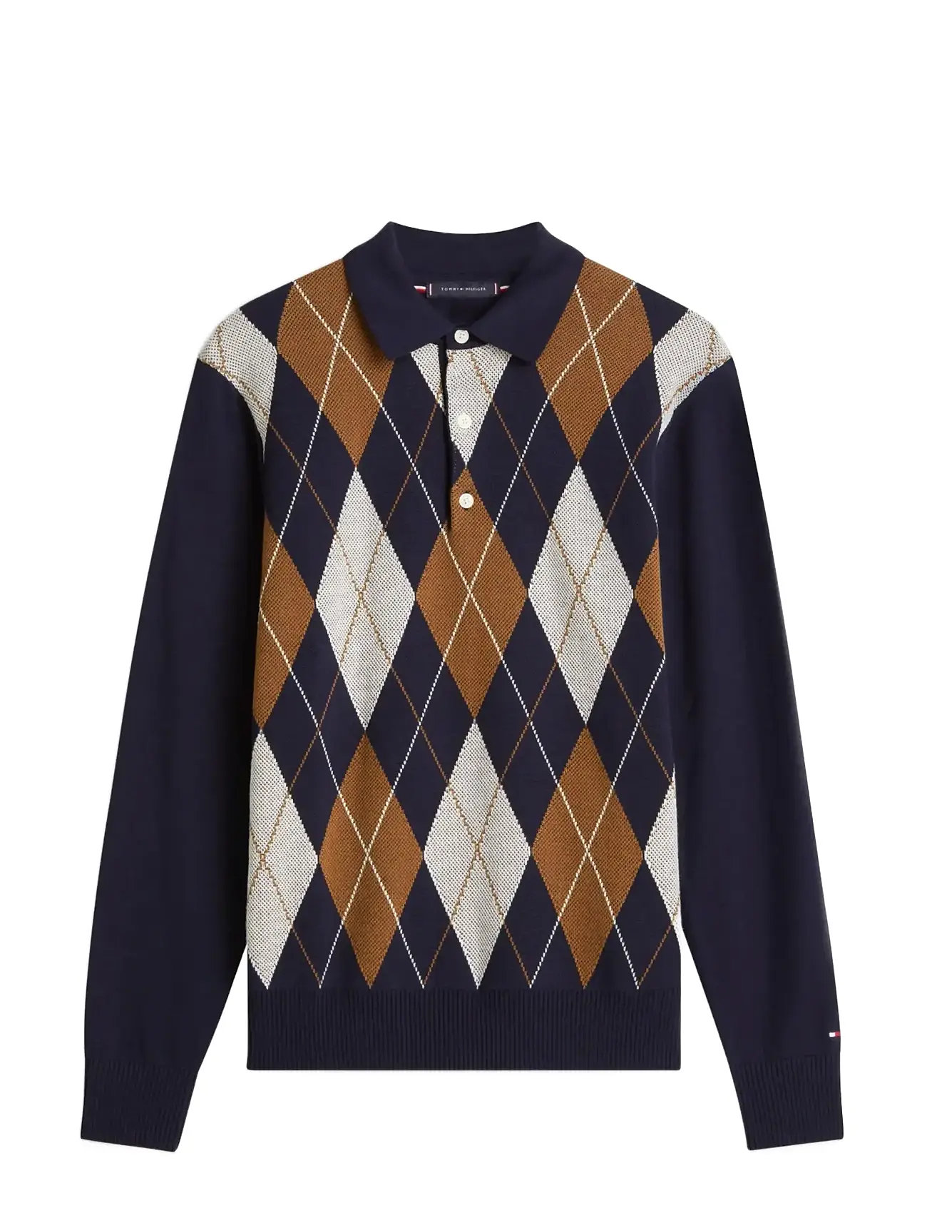 TOMMY HILFIGER Argyle Ls Rugby Navy - XXL - Herren