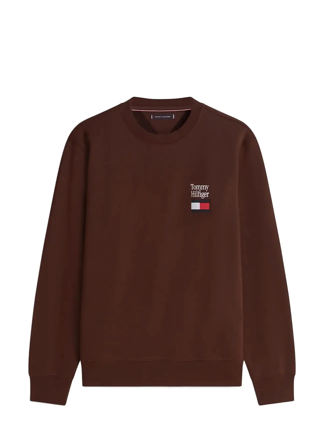 TOMMY HILFIGER Tommy Embro Flag Sweatshirt Braun - L - Herren