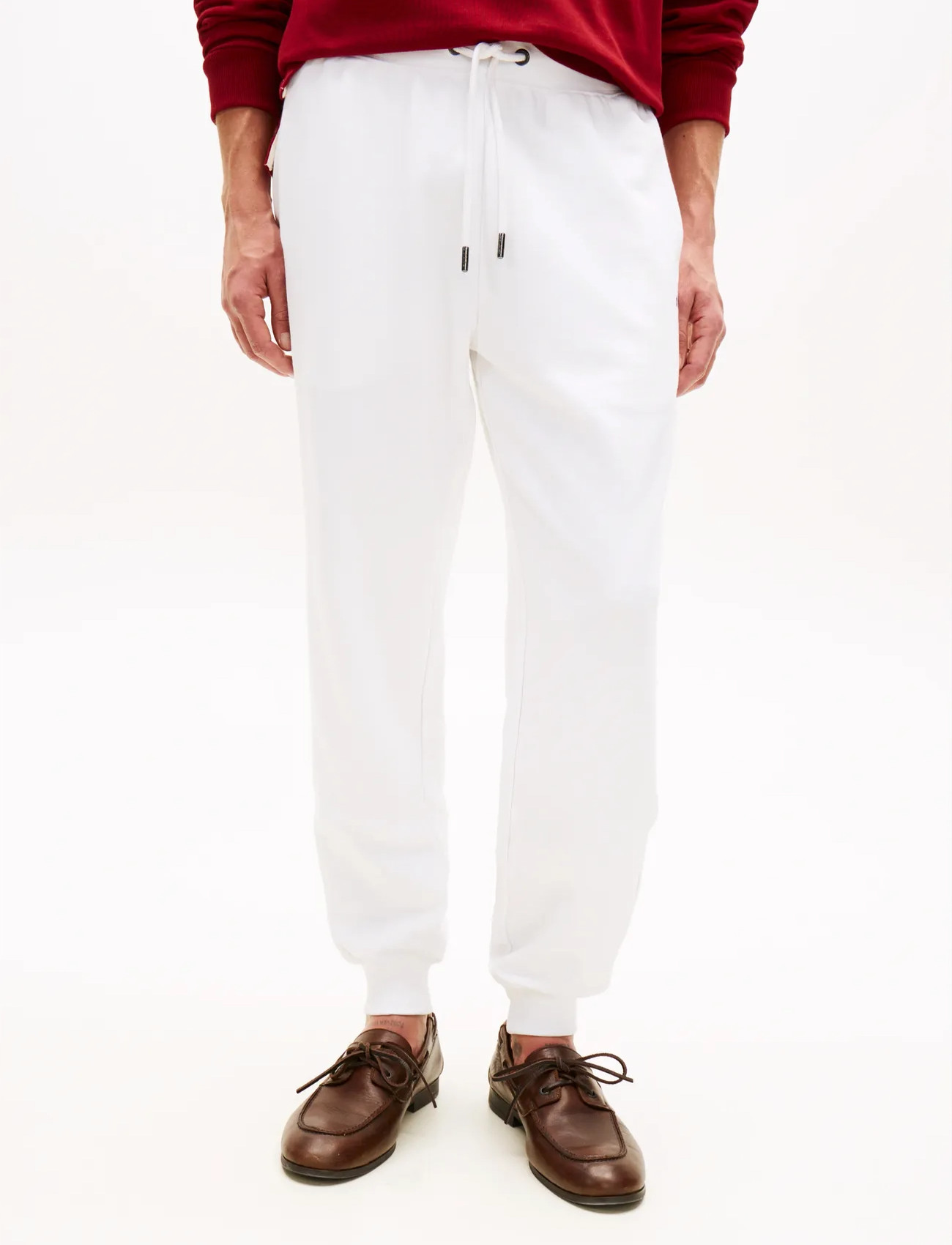 Tommy Hilfiger Global Stripe Sweatpants, S, Sport Pants, Weiß - Männerswear