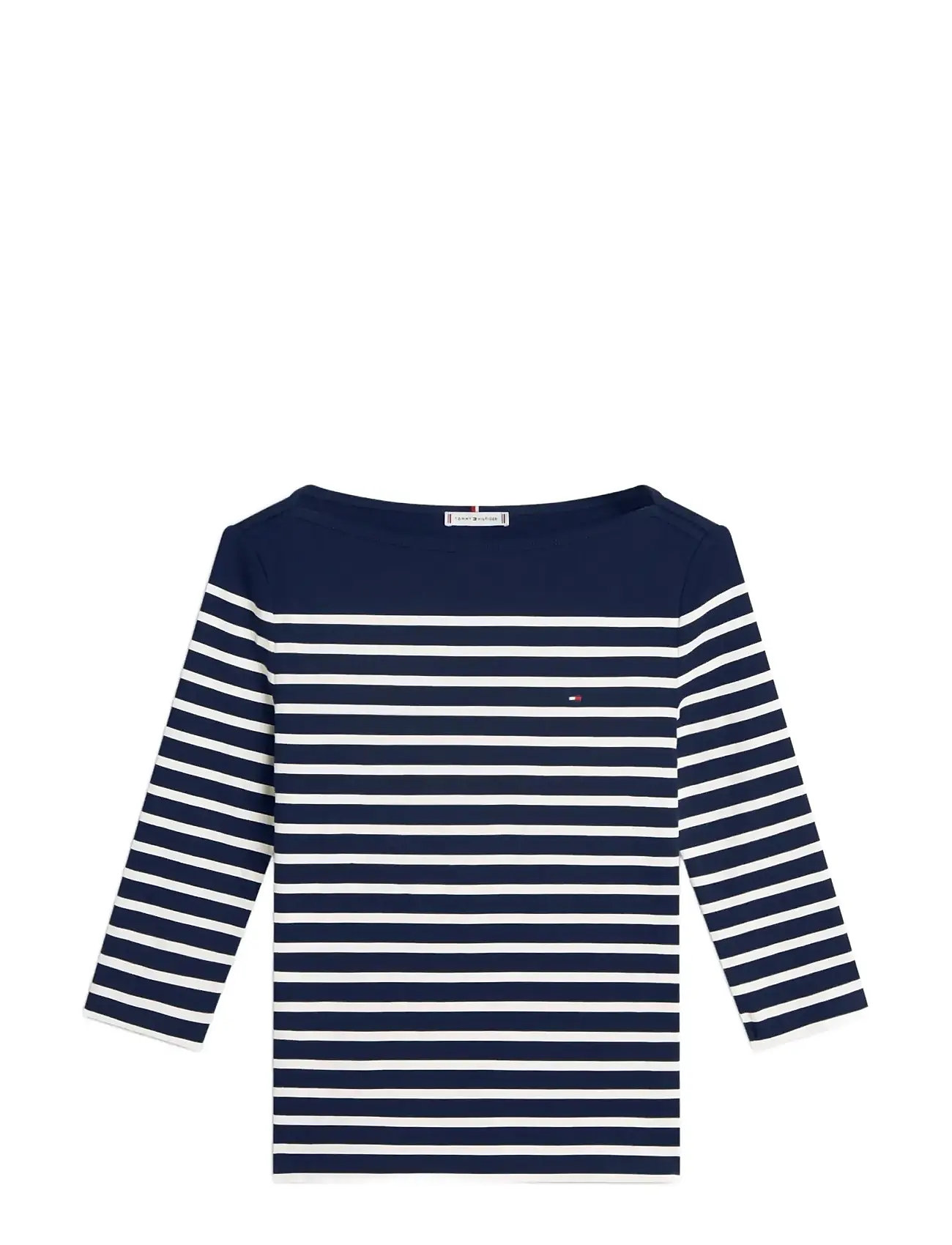 TOMMY HILFIGER Slim Cody Boot-Nk 3/4Slv Navy - M - Damen