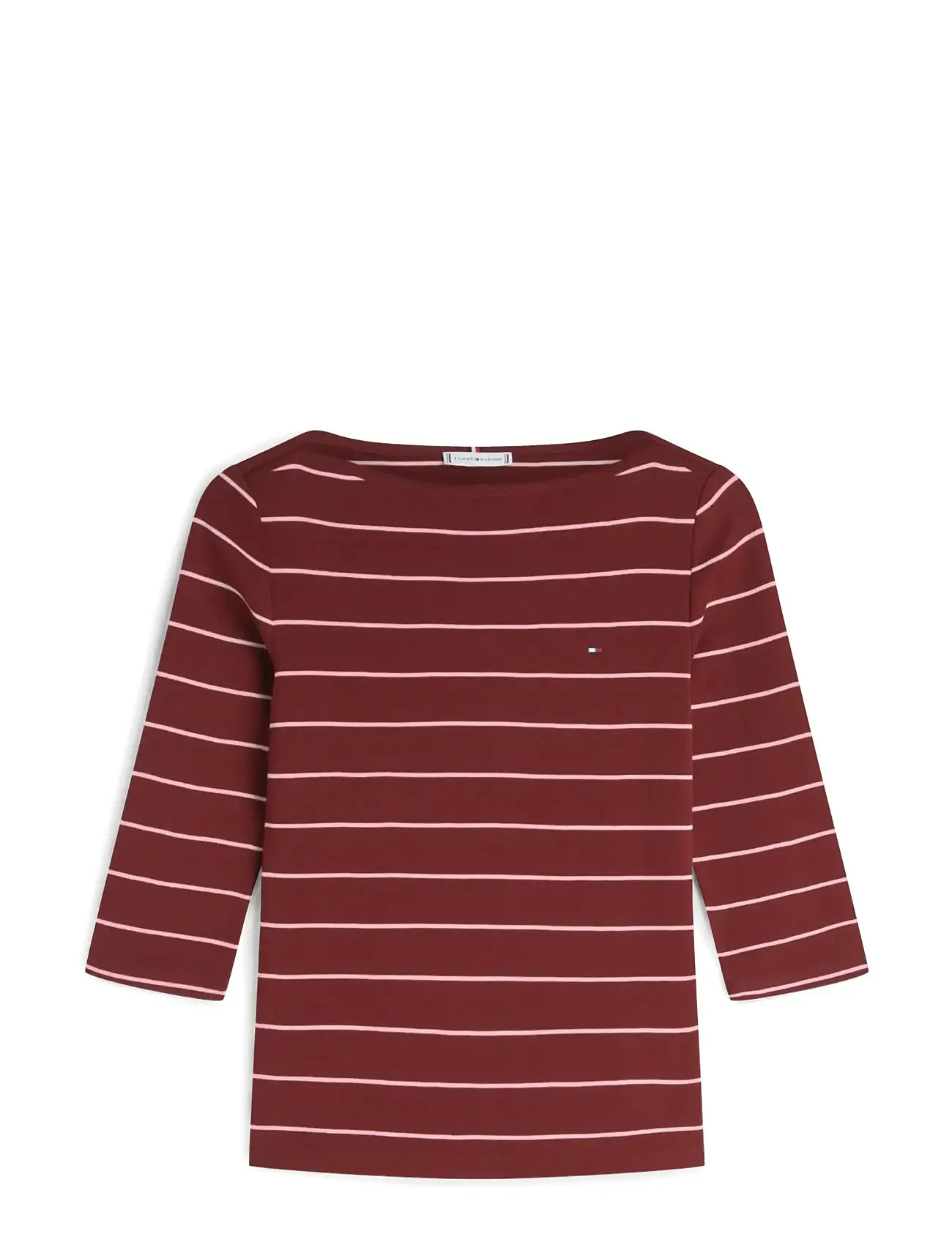TOMMY HILFIGER Slim Cody Boot-Nk 3/4Slv Burgundy - S - Damen