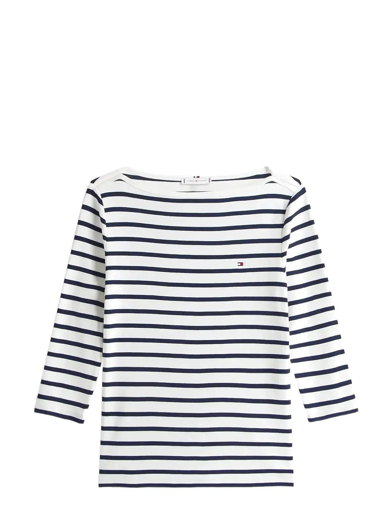 TOMMY HILFIGER Slim Cody Boot-Nk 3/4Slv Navy - XS - Damen