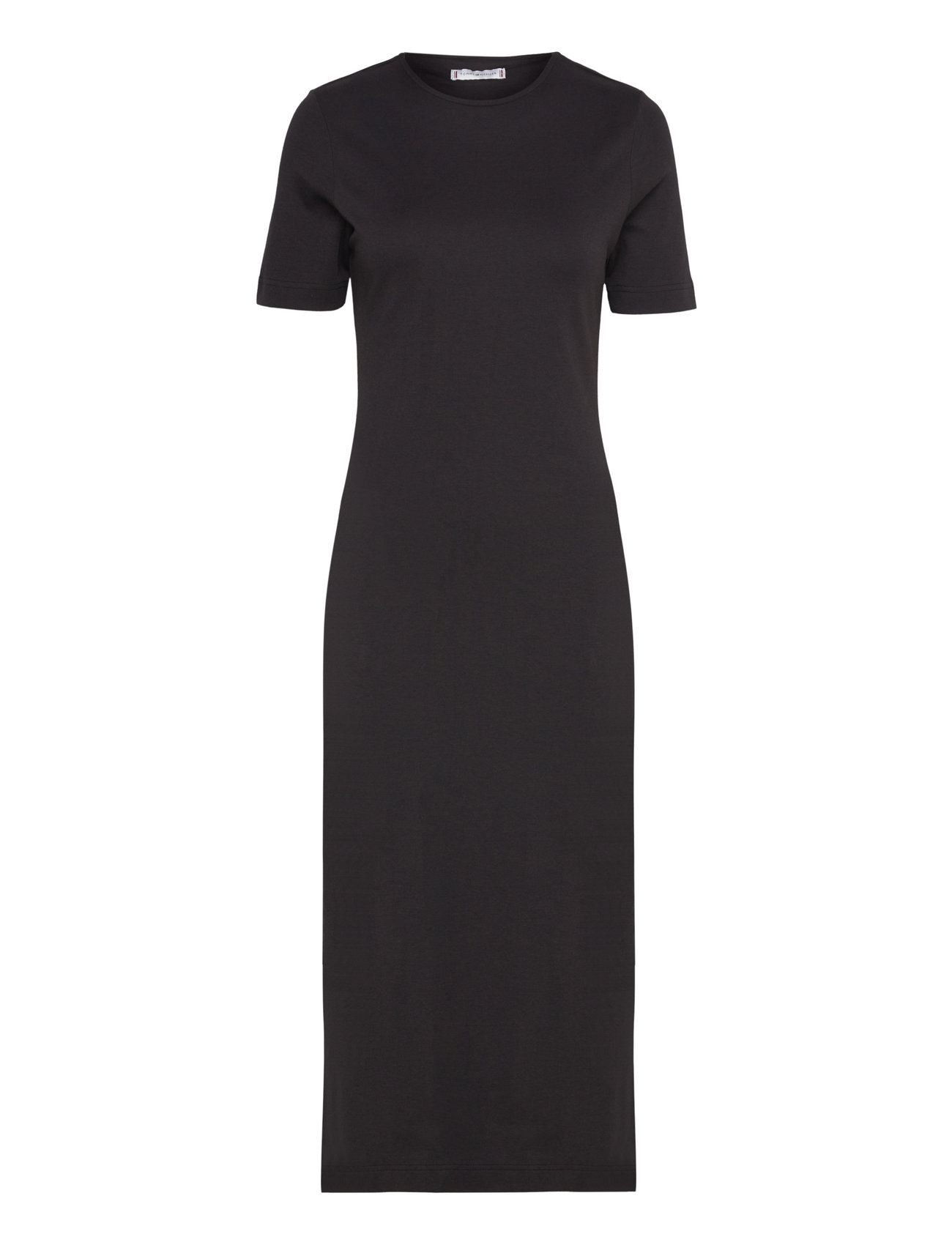 Slim Interlck Modal Midi Drs Ss Black Tommy Hilfiger