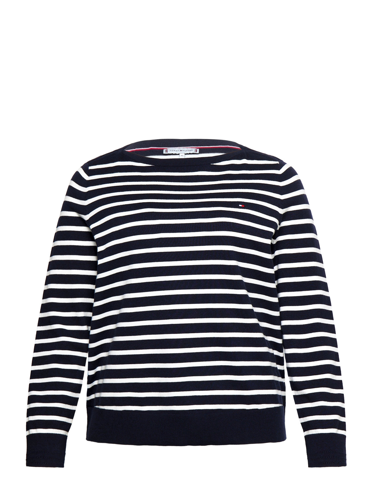 Crv Co Jersey Stitch Boat-Nk Swt Blue Tommy Hilfiger