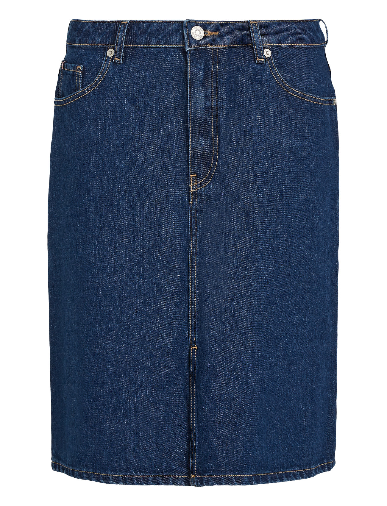 Dnm Knee Straight Skirt Rw Ace Skirts Denim Skirts Blue Tommy Hilfiger