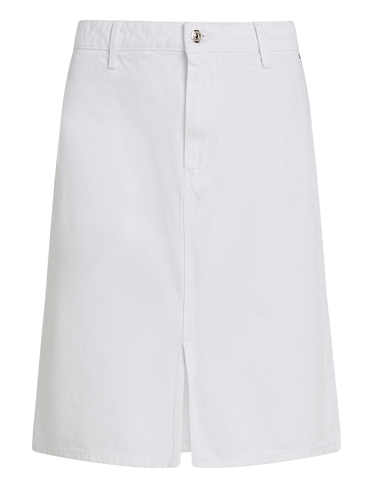 Dnm Knee Straight Skirt Rw White Skirts Knee-length & Midi Skirts White Tommy Hilfiger