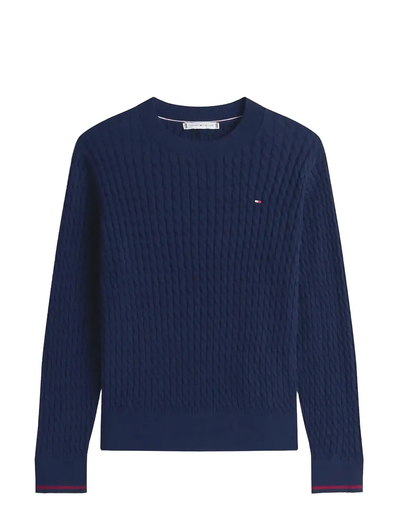 TOMMY HILFIGER Co Cable Fine Gg C-Nk Ls Swt Navy - XXXL - Damen