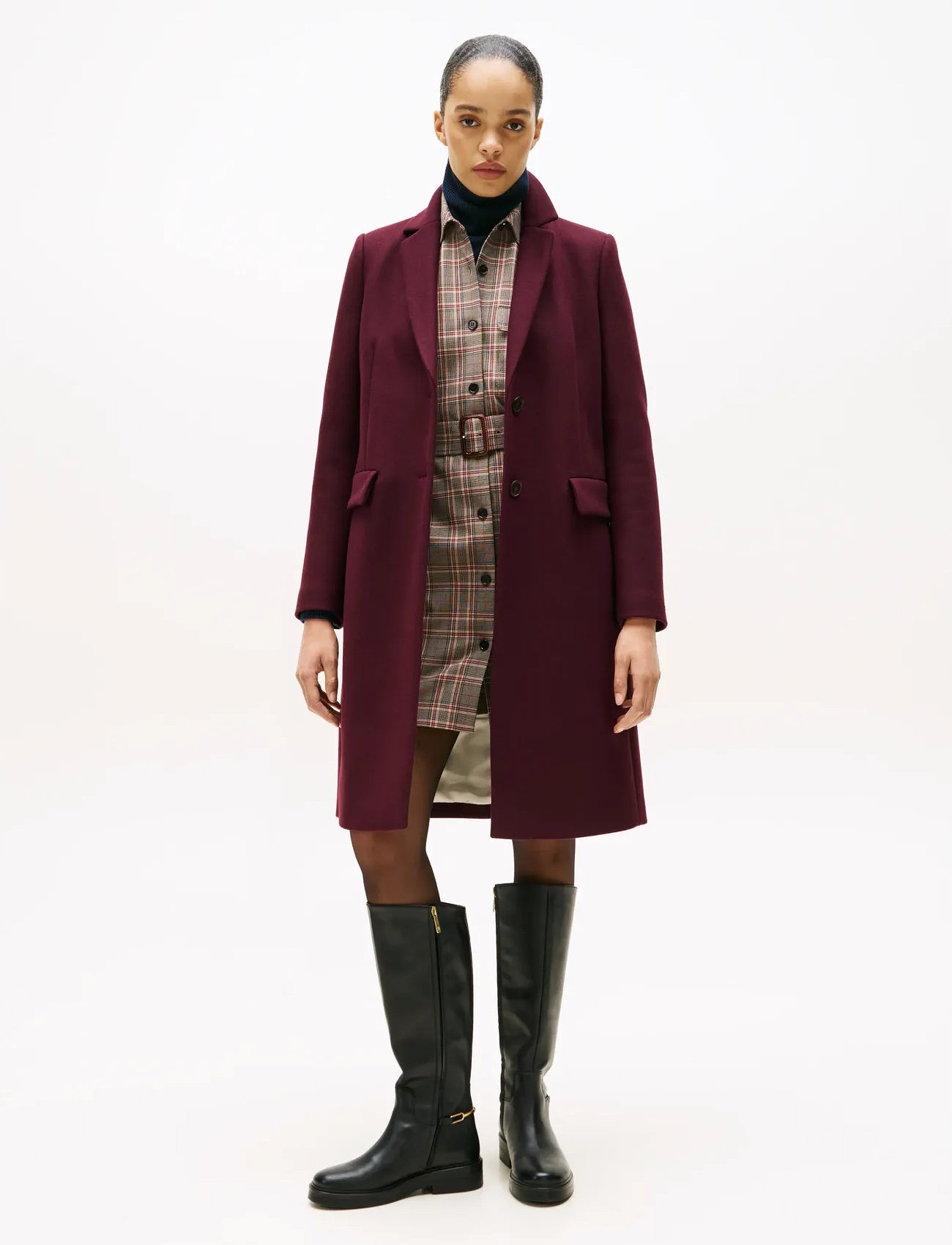 Tommy Hilfiger Classic Sb Wool Reg Coat