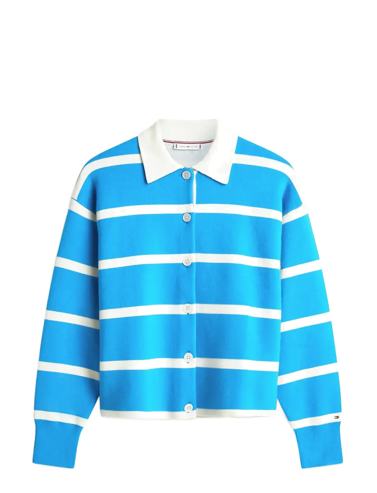 TOMMY HILFIGER Mdrn Rugby Df Ovs Bd Ls Swt Blau - XXL - Damen
