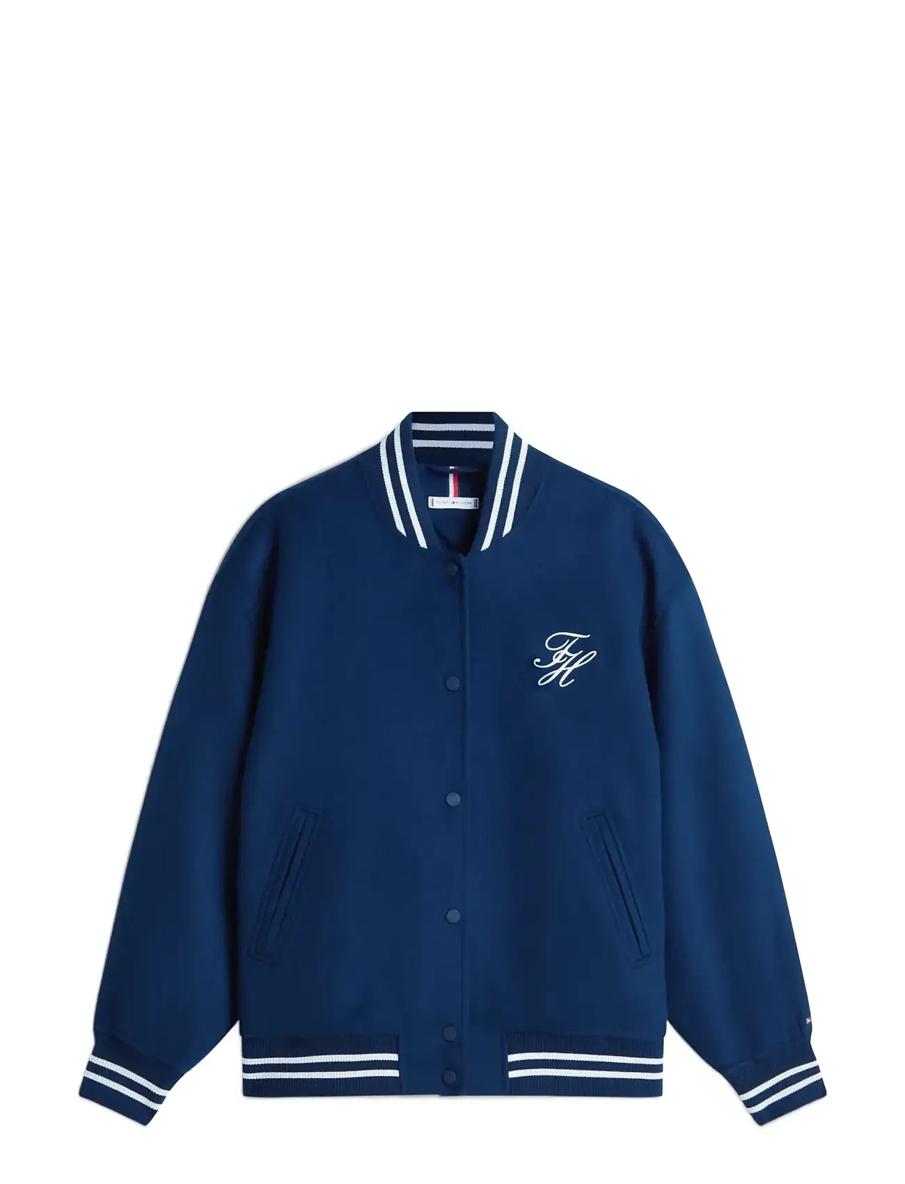 TOMMY HILFIGER Df Wolle Varsity Bomber Navy - 36 - Damen