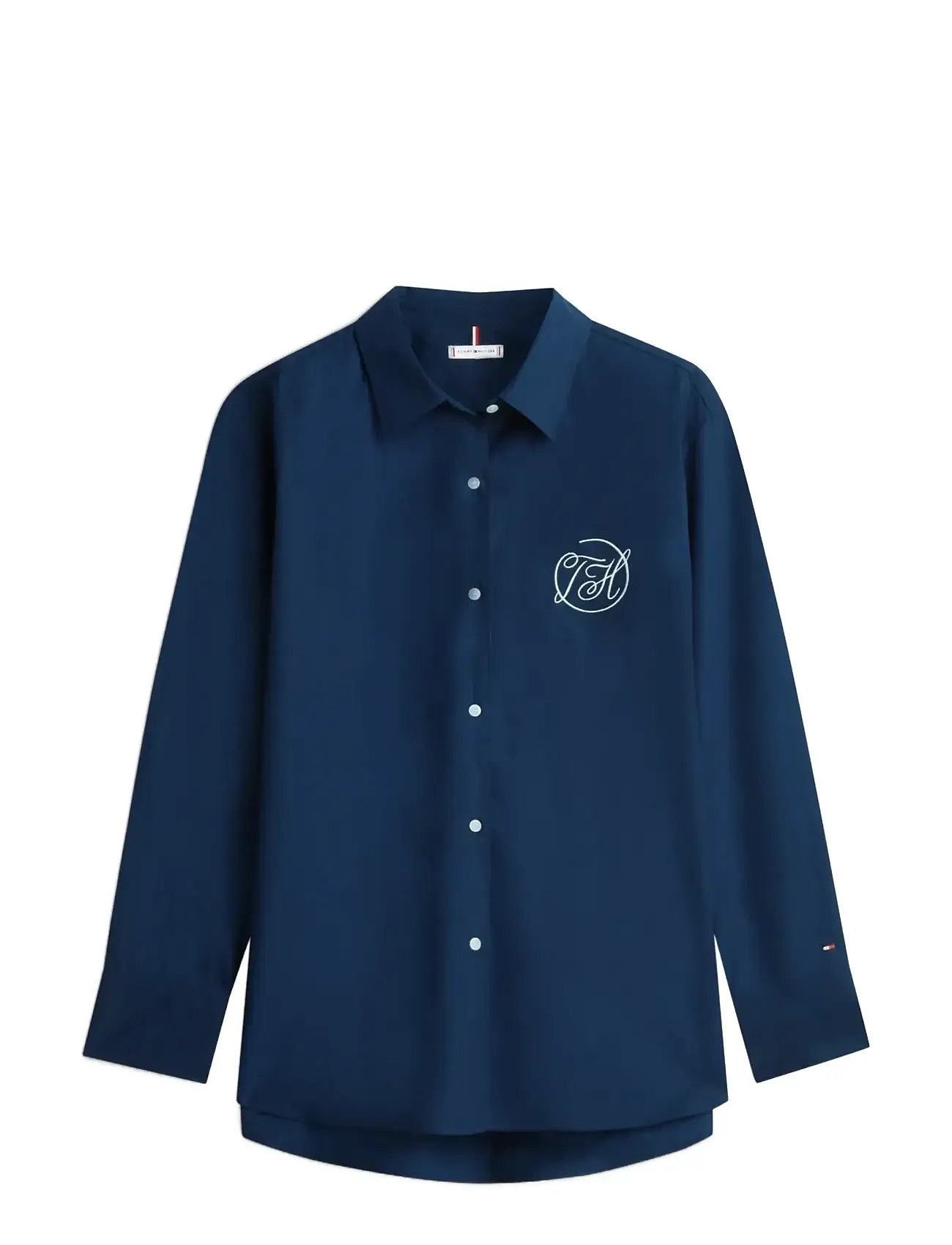 TOMMY HILFIGER Baumwolle Easy Shirt Navy - 42 - Damen