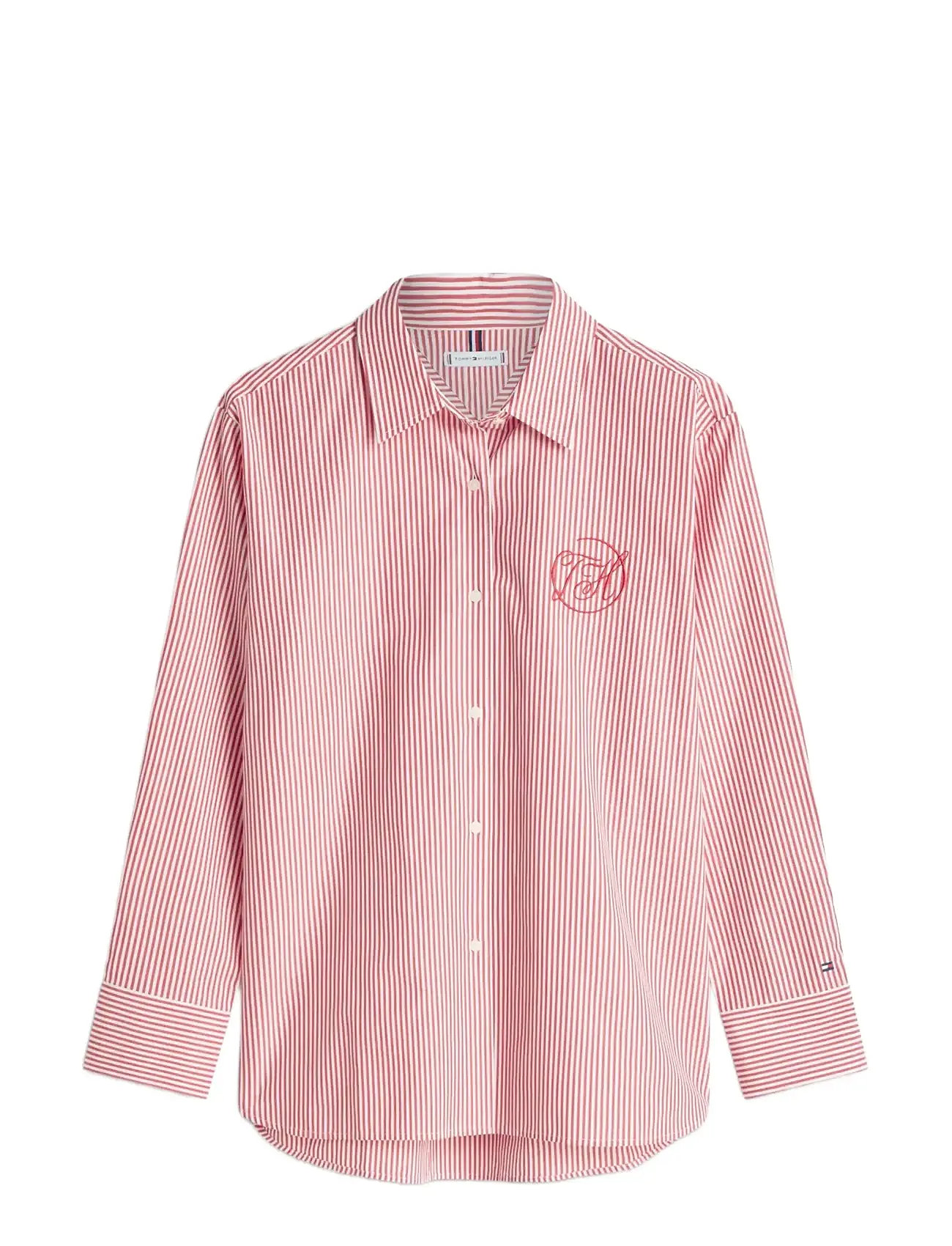 TOMMY HILFIGER Baumwolle Easy Shirt Rot - 46 - Damen