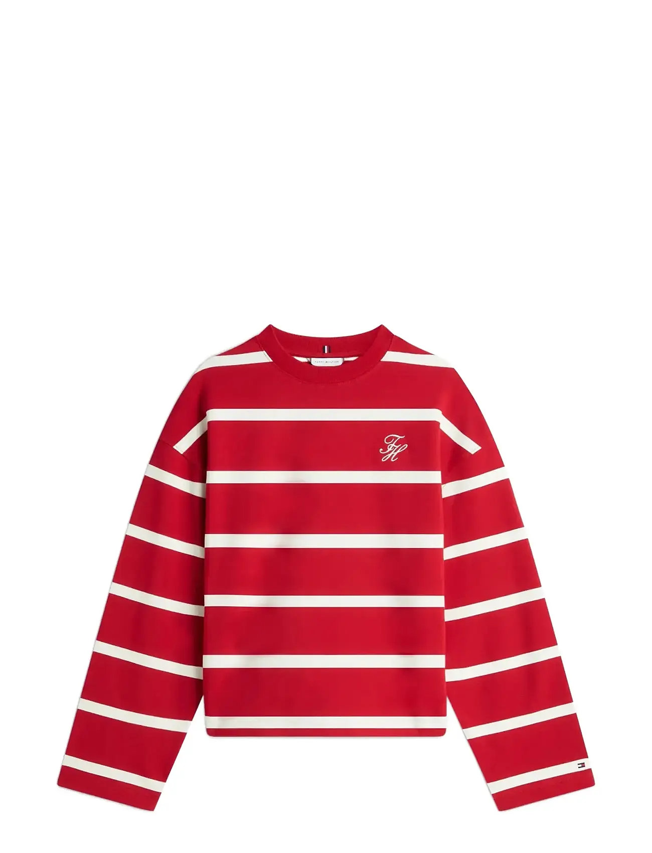 TOMMY HILFIGER Th Script Mdrn Terry Swtshrt Rot - L - Damen