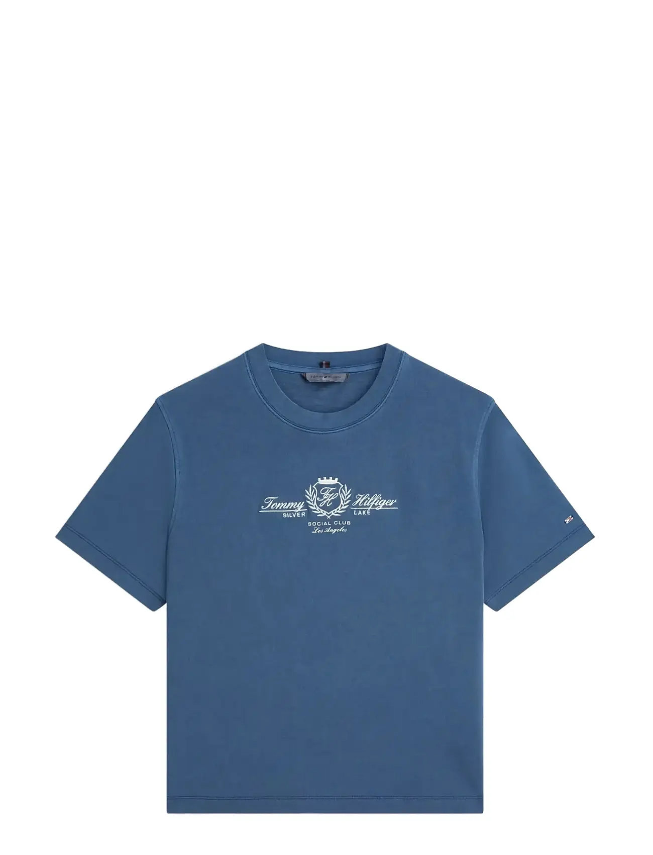 TOMMY HILFIGER Varsity Crest Mdrn C-Nk Ss Tee Blau - XL - Damen