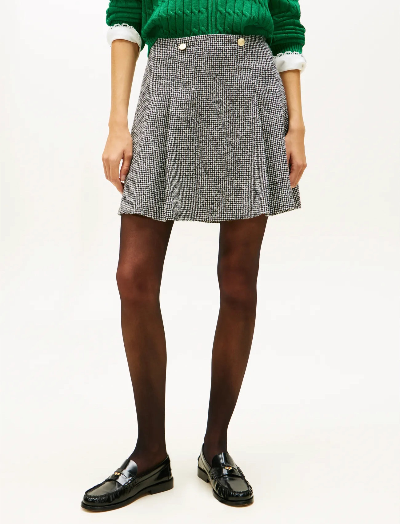 Tommy Hilfiger Wool Pattern Gb Mini Skirt, 34, Multi/patterned, Nederdele > Korte Nederdele, Dame