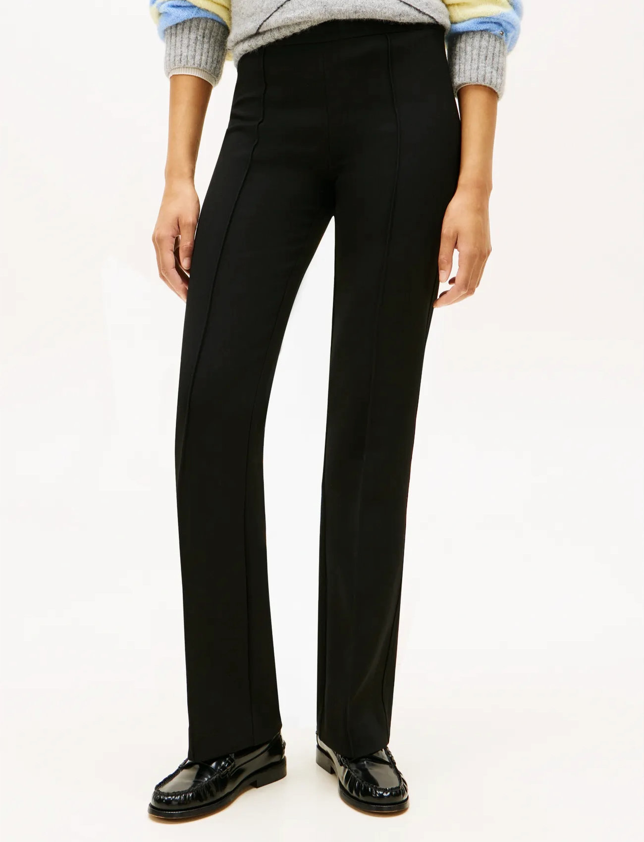 Tommy Hilfiger Punto Kick Flare Pant, 40, Black, Bukser > Flared, Dame