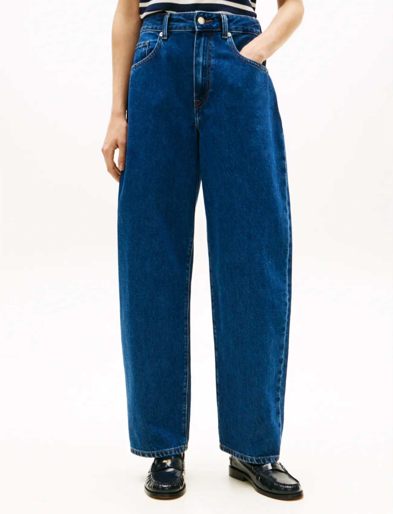 Tommy Hilfiger Dnm Emi Barrel Rw, 25 x 32, Blue, Jeans > Barrel Jeans, Dame