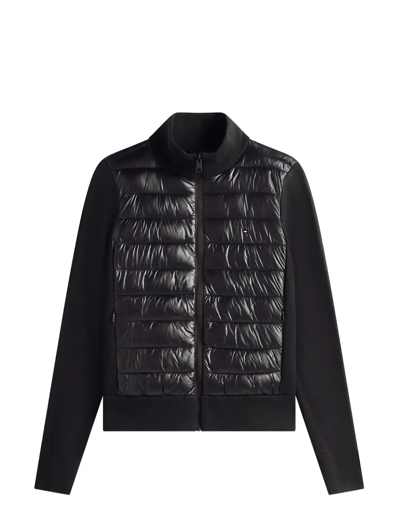 TOMMY HILFIGER Lw Knit Mix Gefüttert Jacke Schwarz - XS - Damen