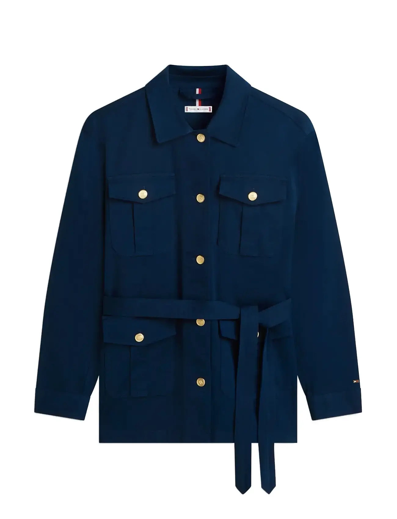 TOMMY HILFIGER Baumwolle Gold Button Field Jacke Navy - XS - Damen