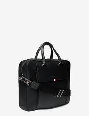 Tommy Hilfiger - BUSINESS LEATHER SLIM COMP BAG - laptop bags - black - 2