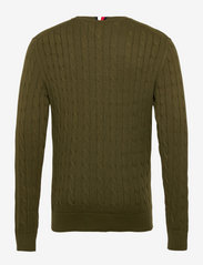 Tommy Hilfiger - CLASSIC COTTON CABLE CREW NECK - knitted round necks - olivewood - 1